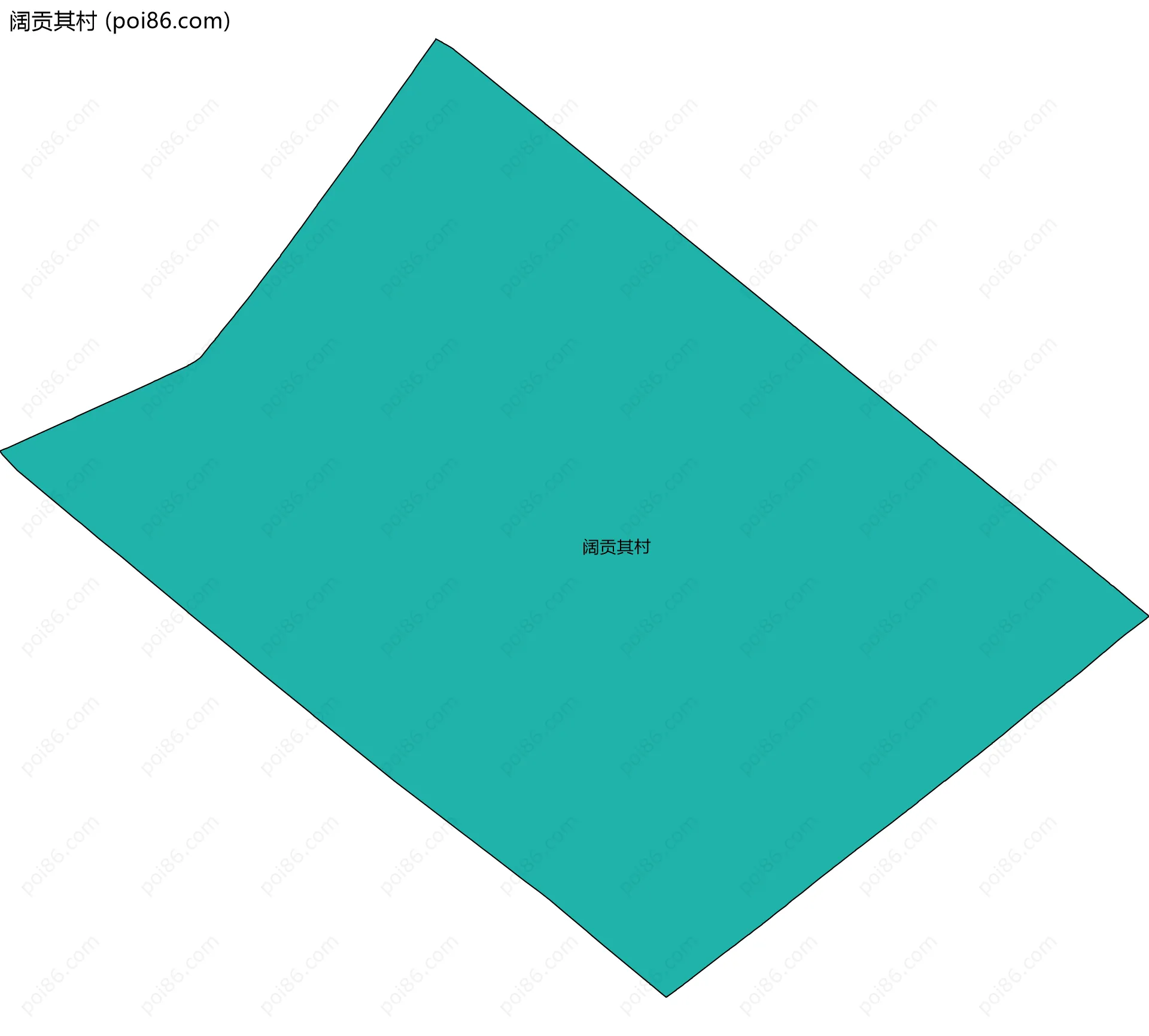 阔贡其村边界地图