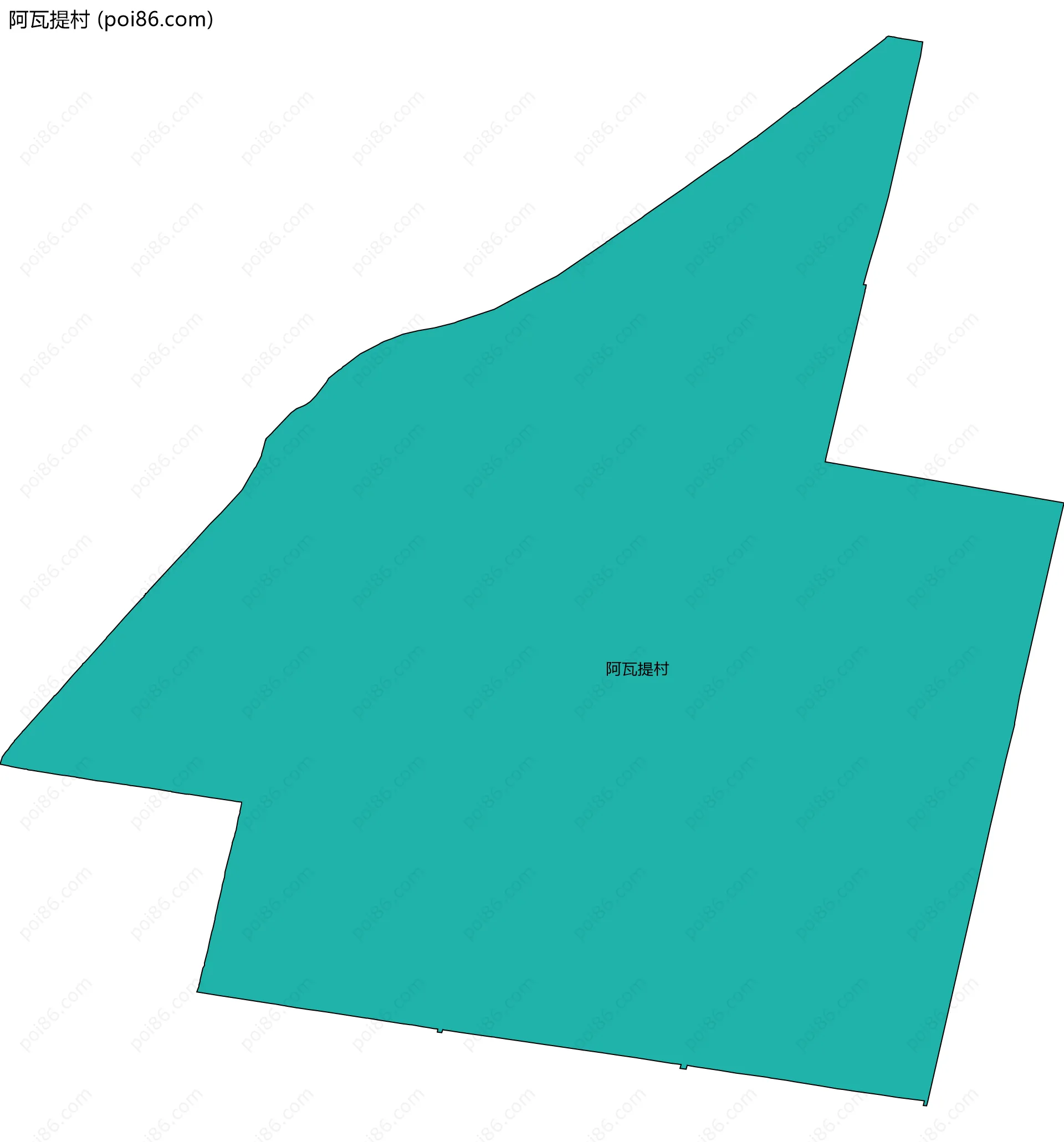 阿瓦提村边界地图