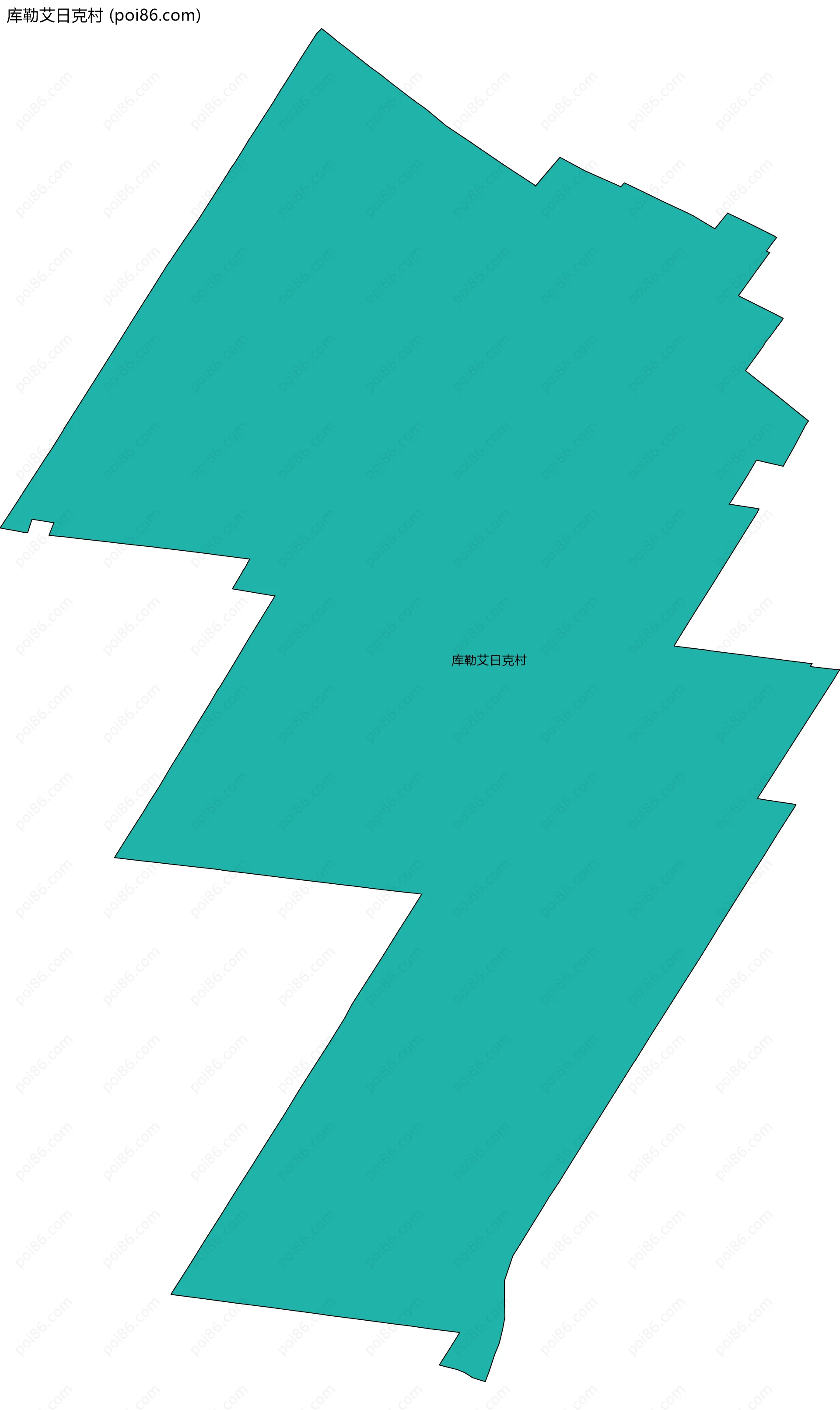 库勒艾日克村边界地图