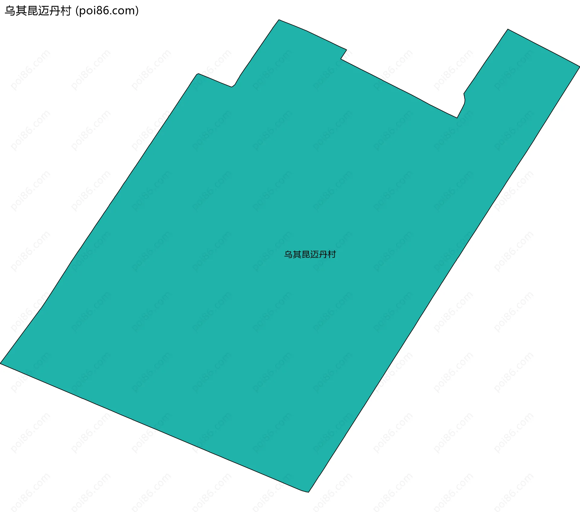 乌其昆迈丹村边界地图