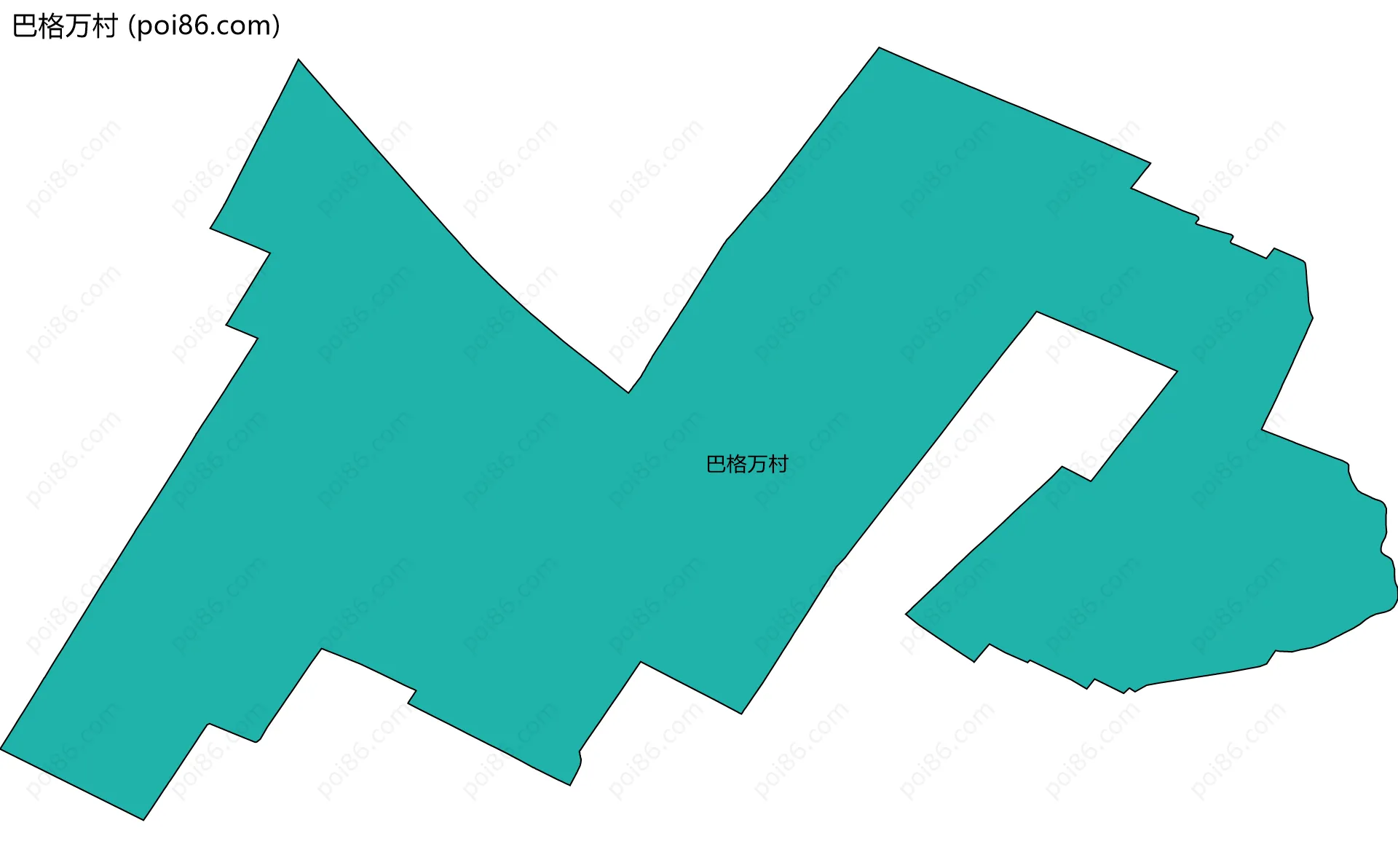 巴格万村边界地图