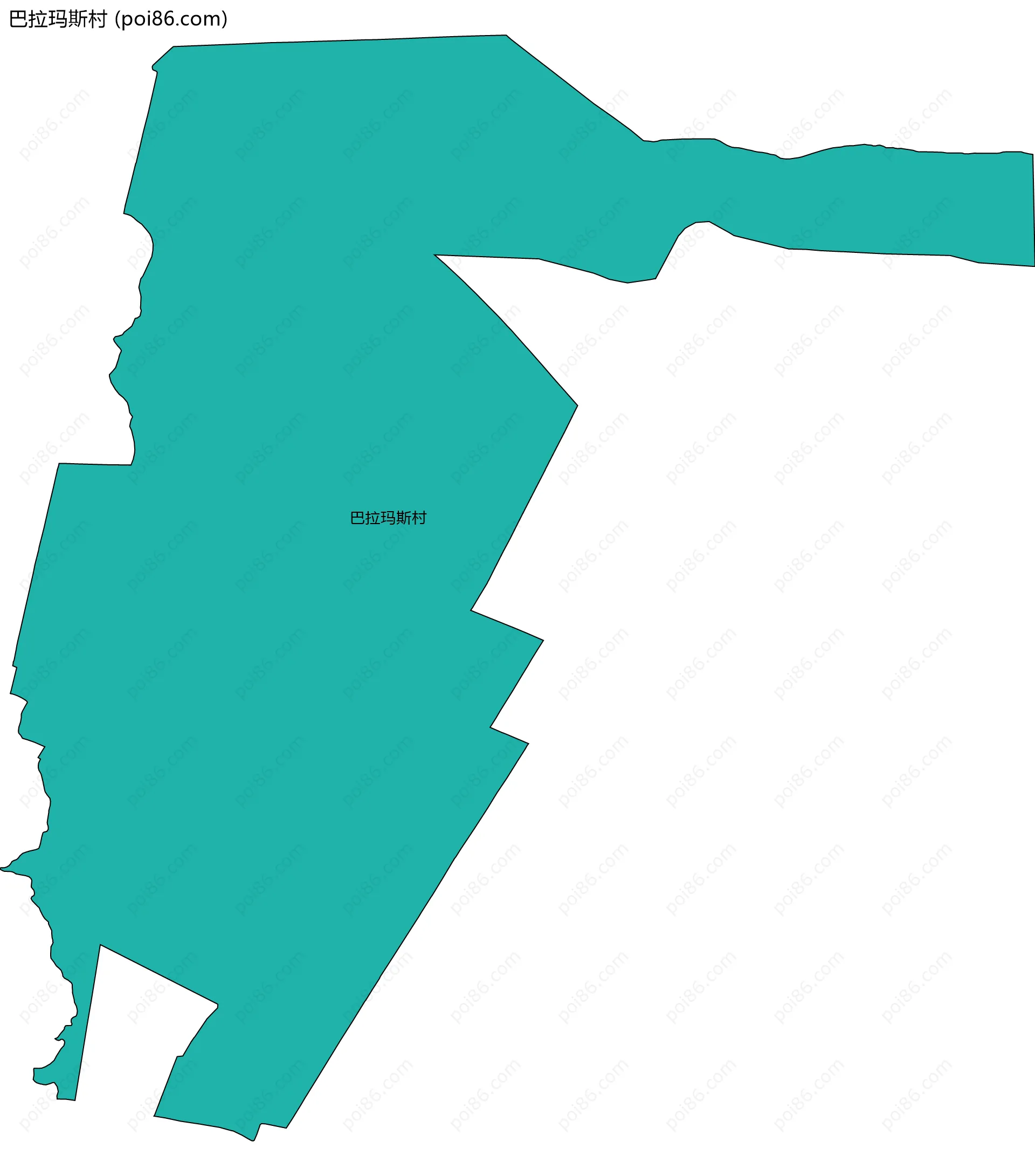 巴拉玛斯村边界地图