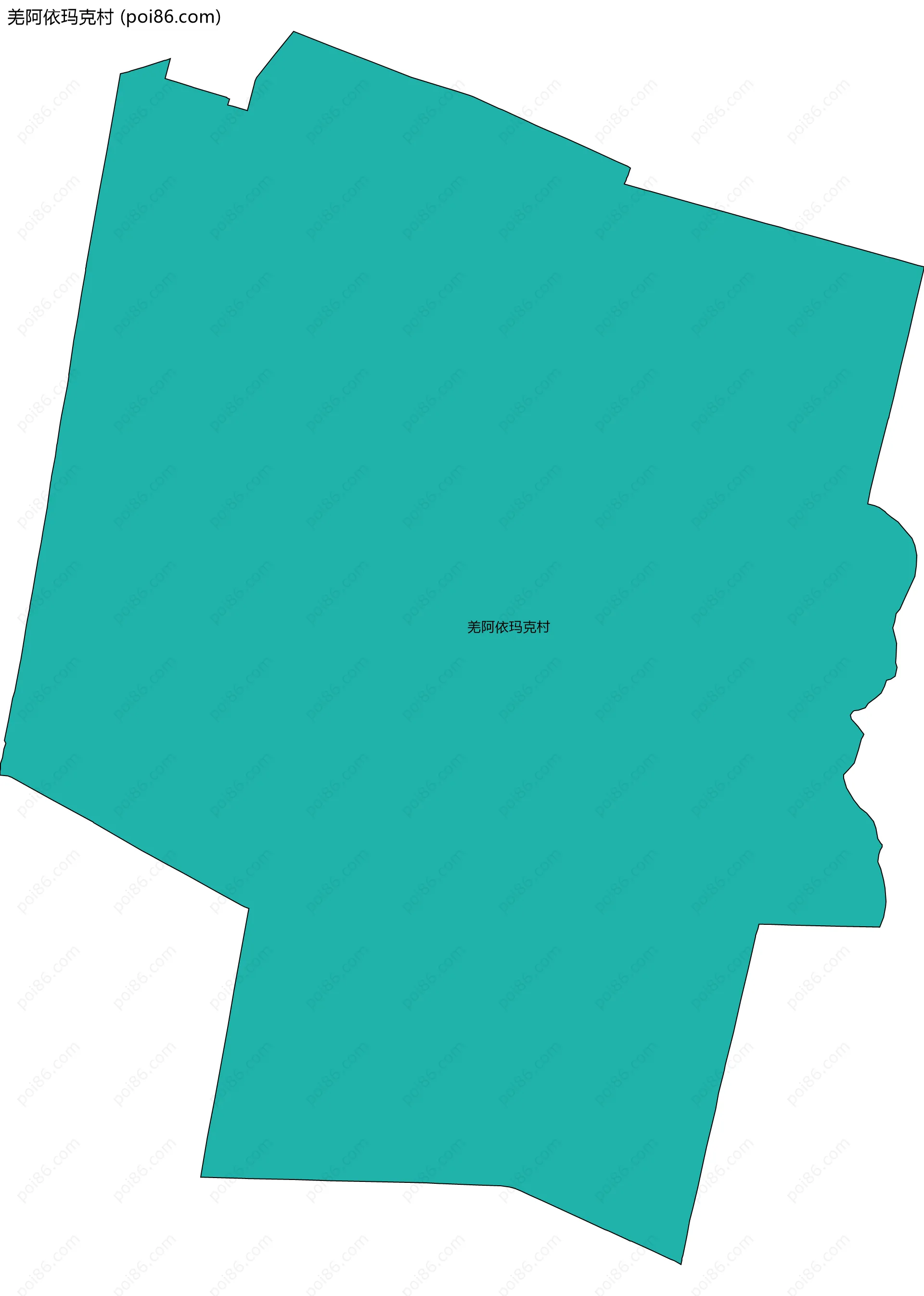 羌阿依玛克村边界地图