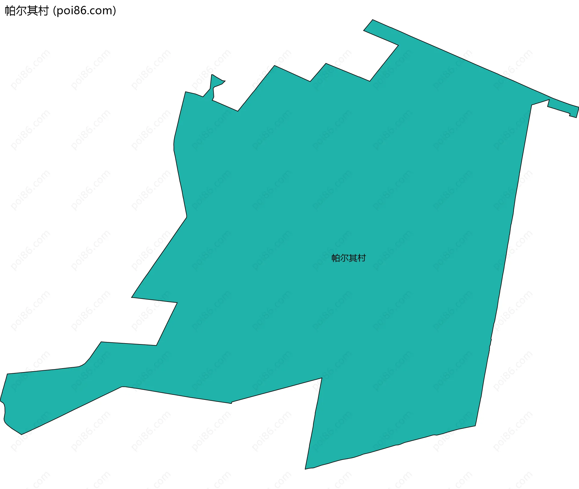 帕尔其村边界地图