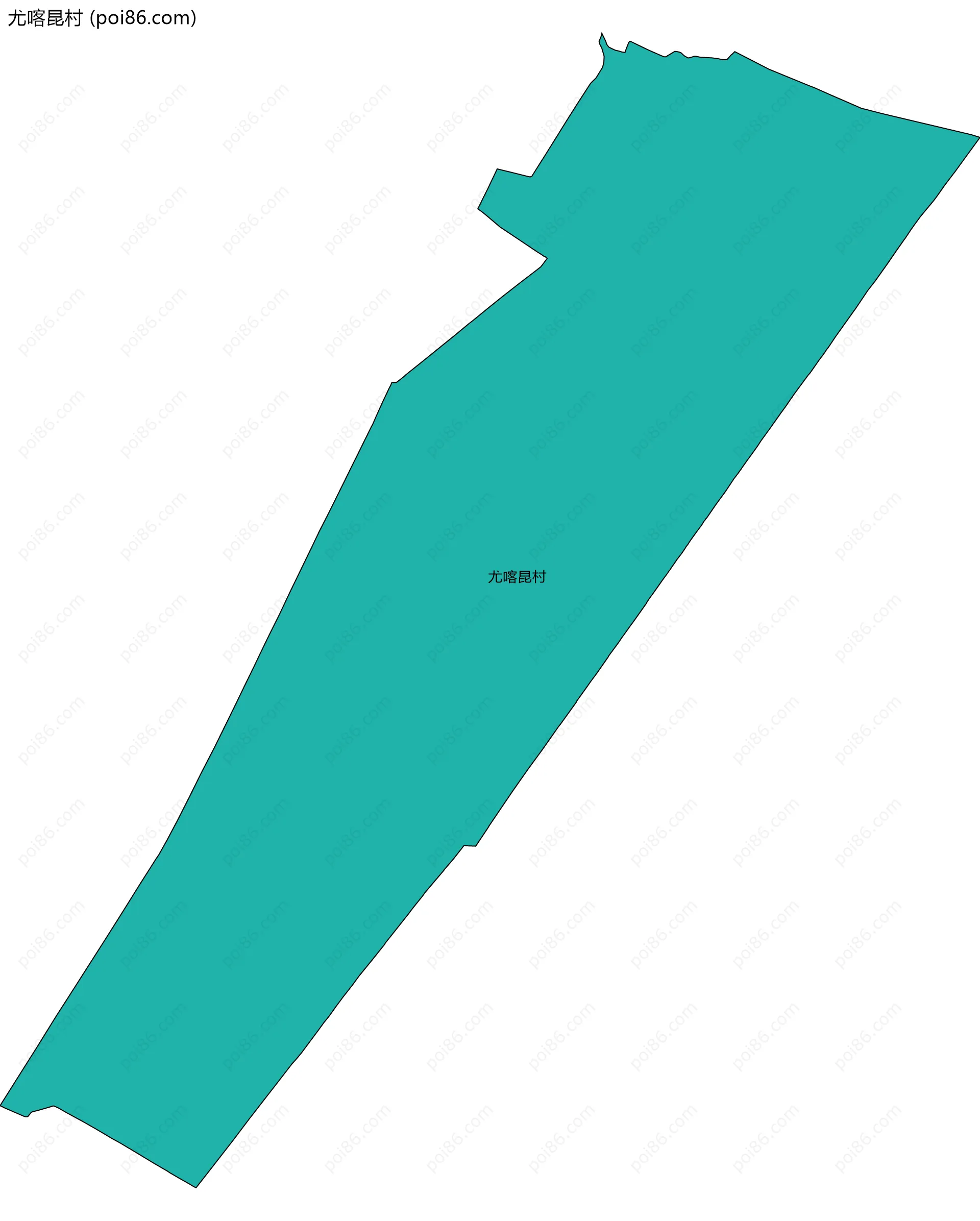 尤喀昆村边界地图