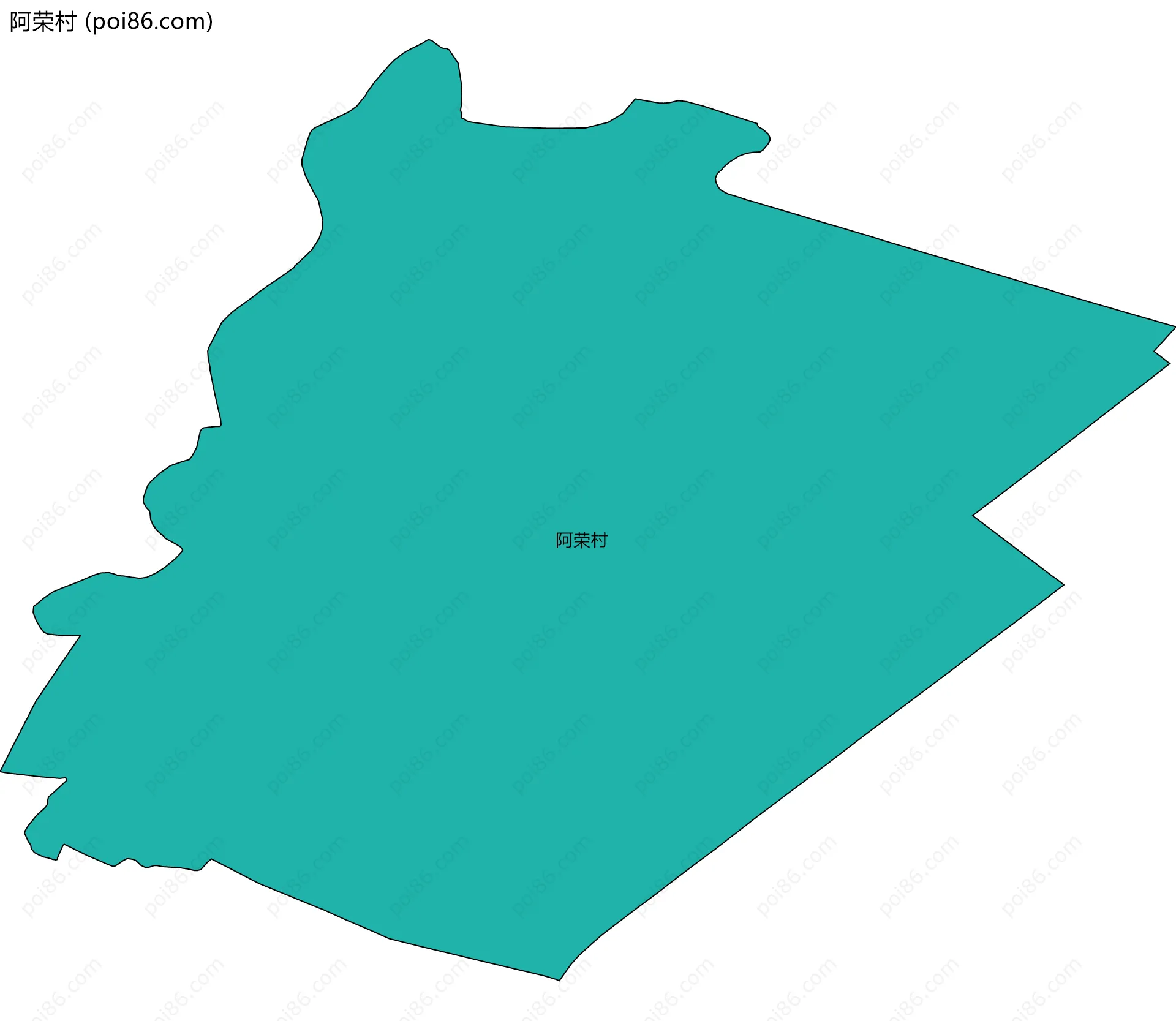 阿荣村边界地图