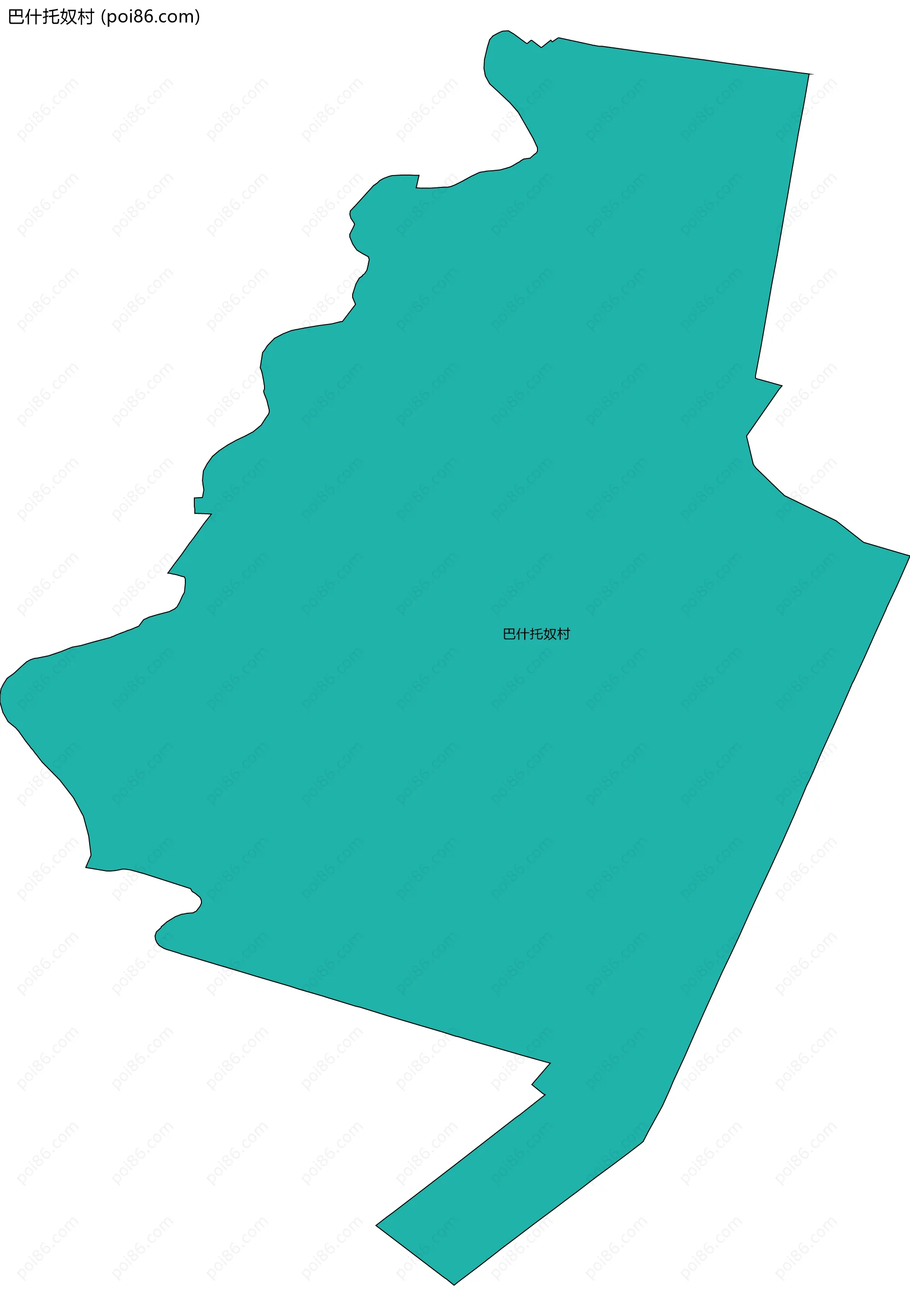 巴什托奴村边界地图