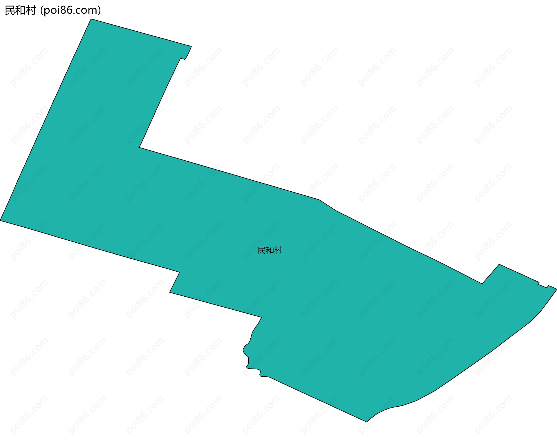 民和村边界地图