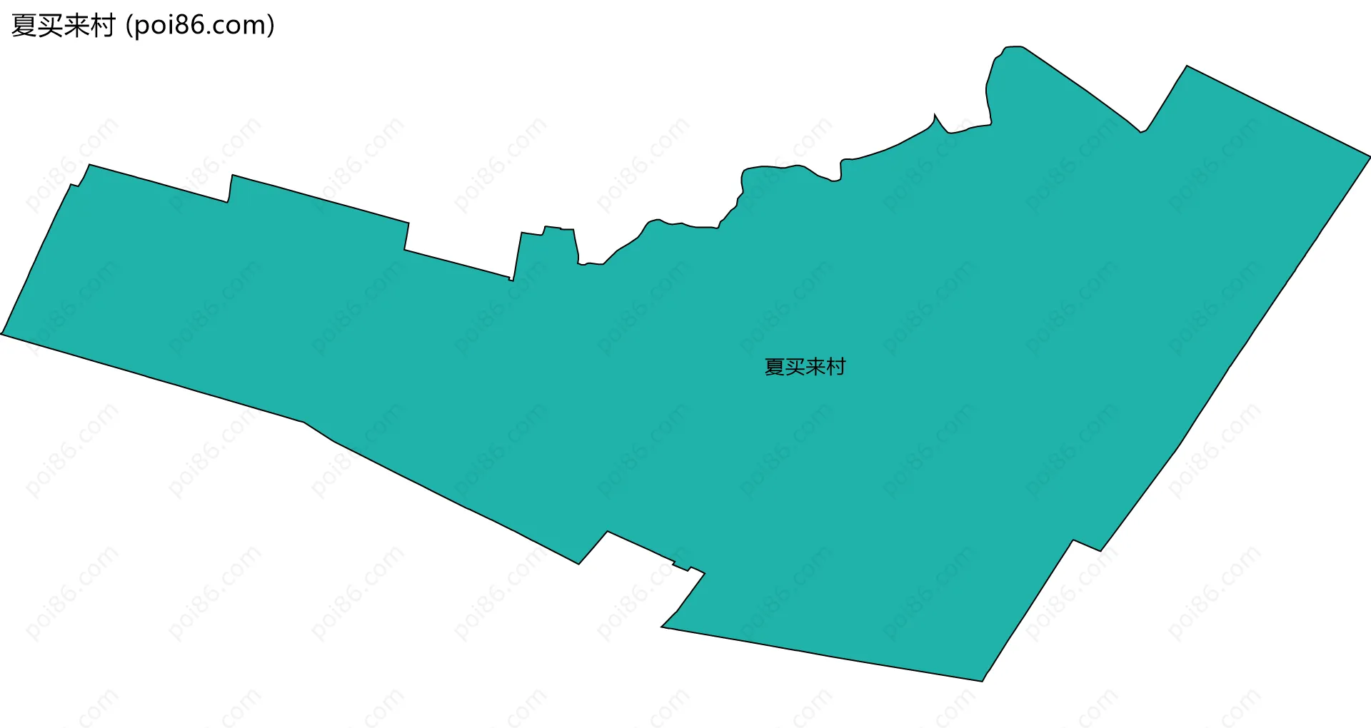 夏买来村边界地图