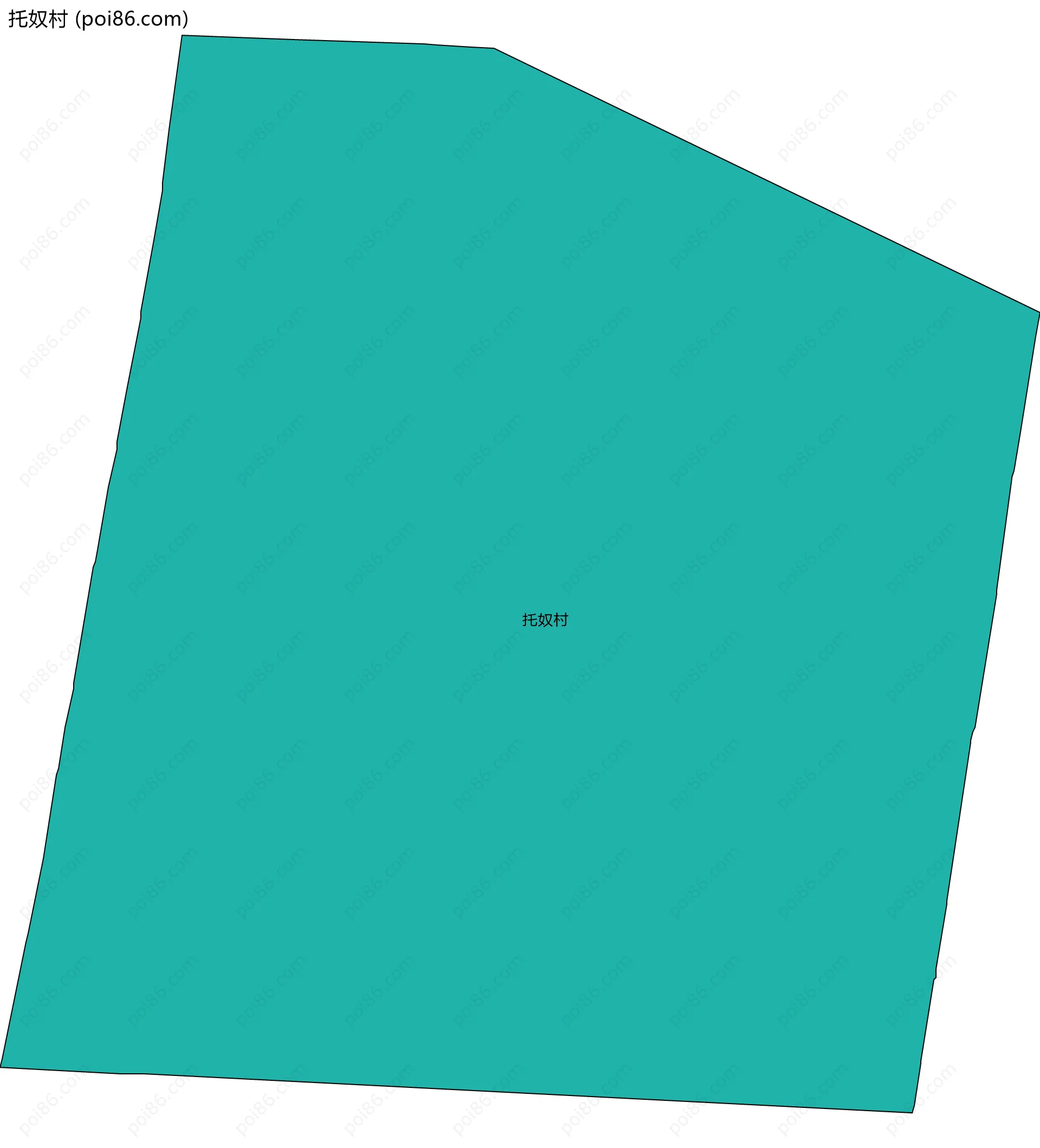 托奴村边界地图