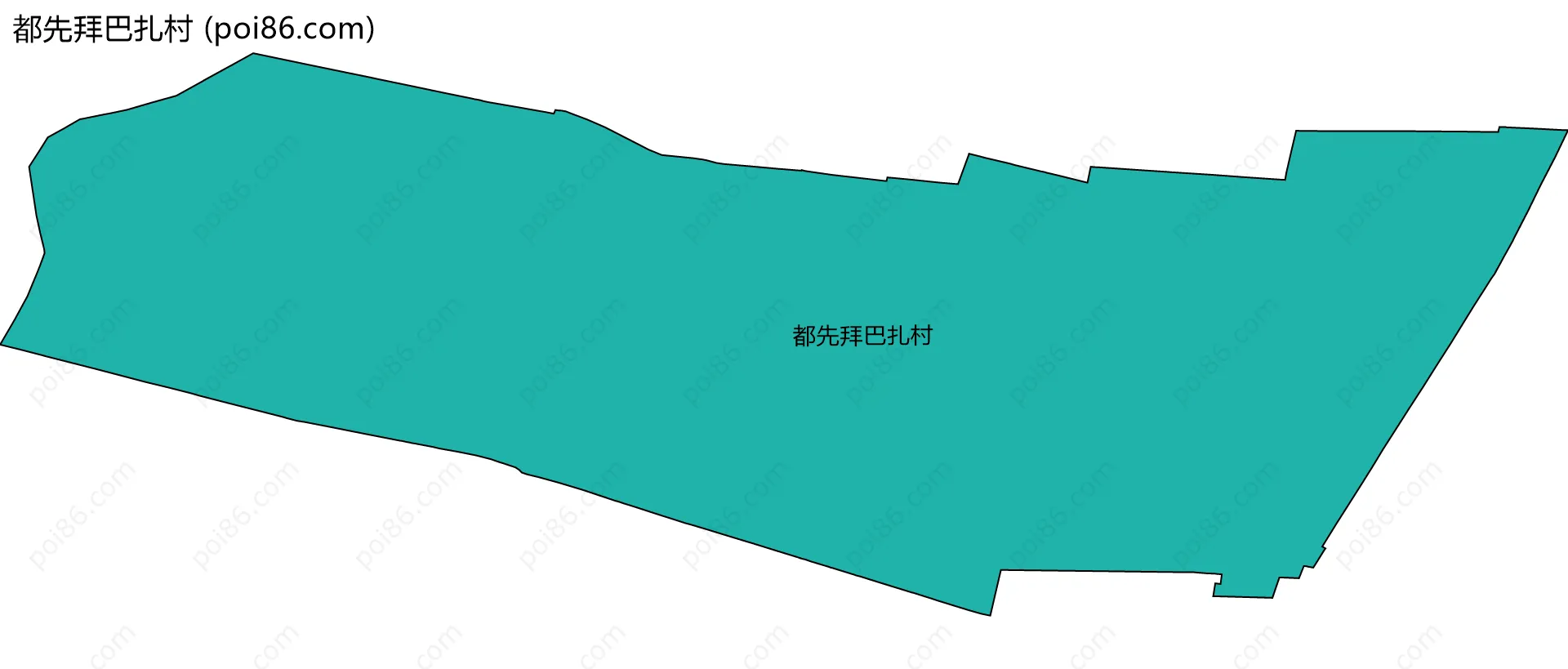 都先拜巴扎村边界地图