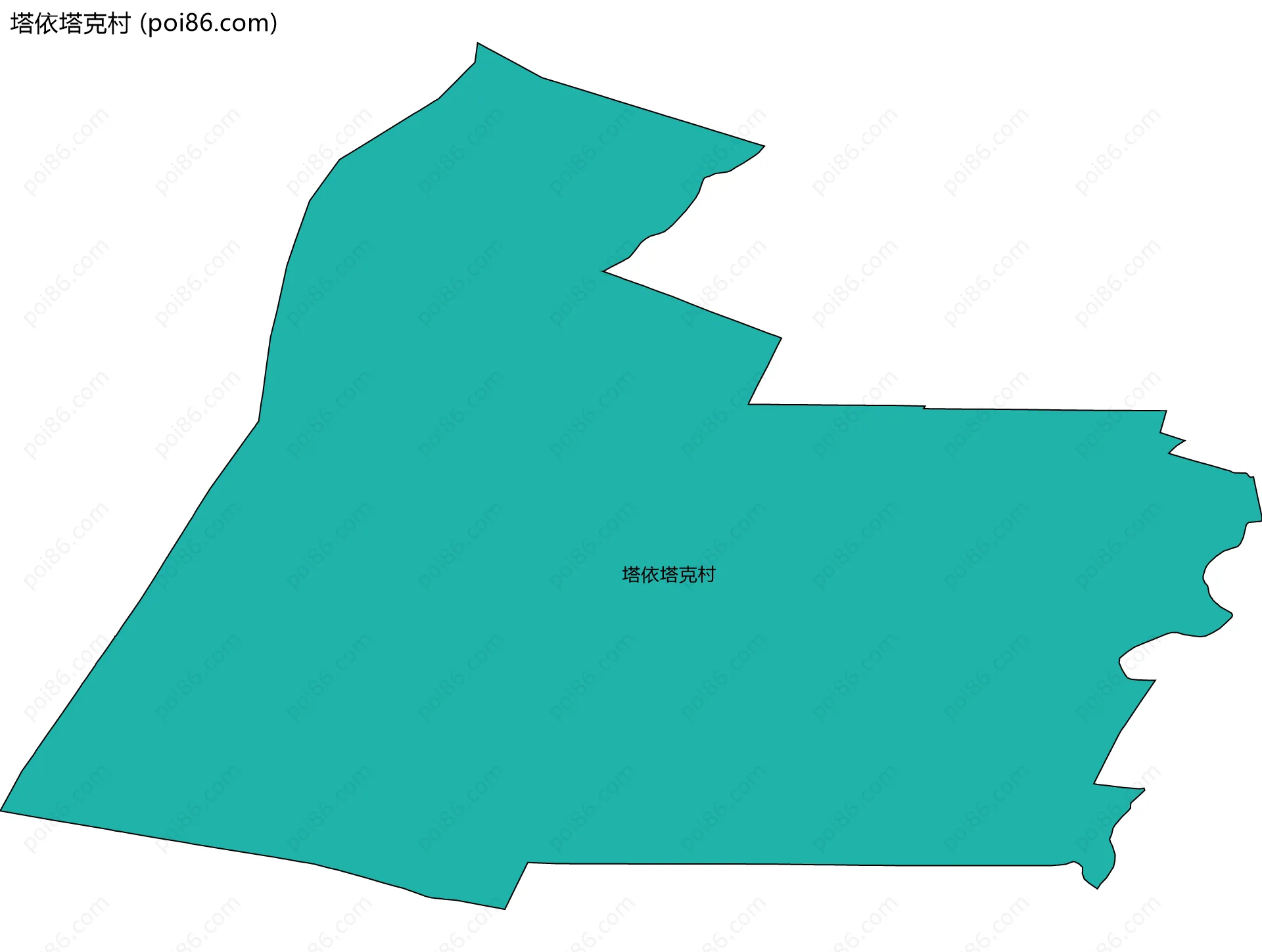 塔依塔克村边界地图