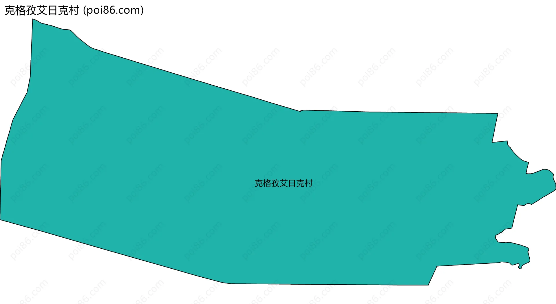 克格孜艾日克村边界地图