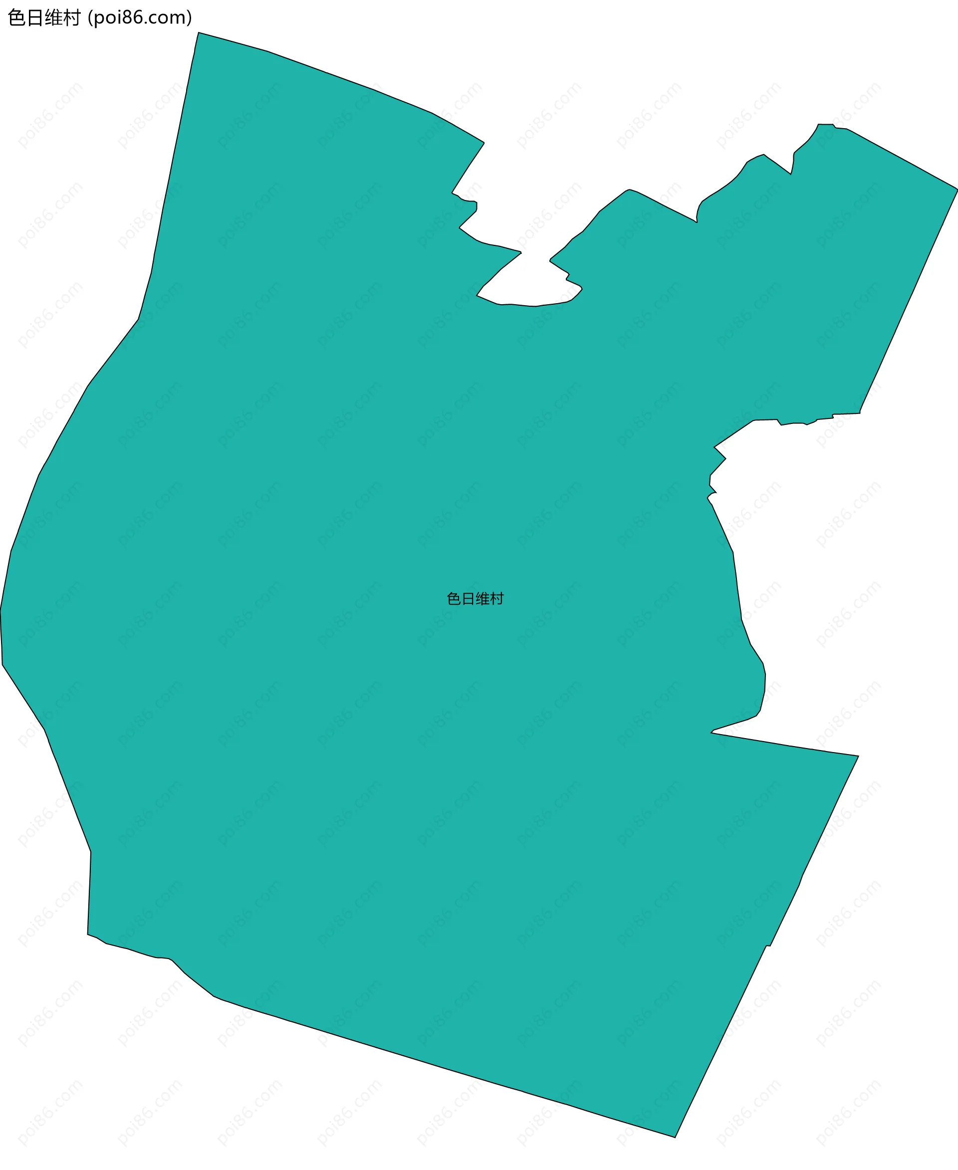 色日维村边界地图