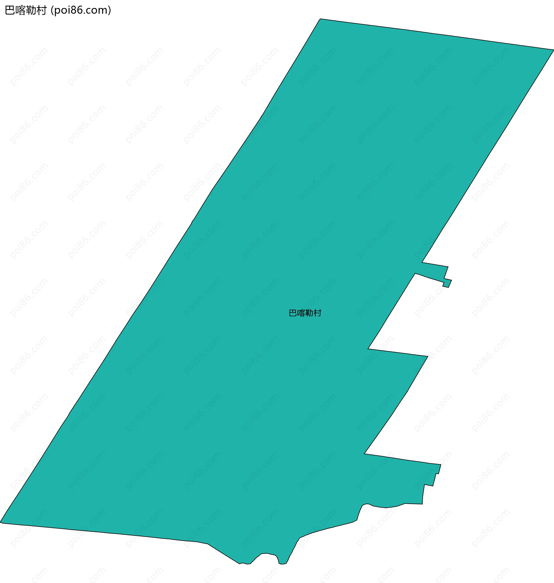 巴喀勒村边界地图