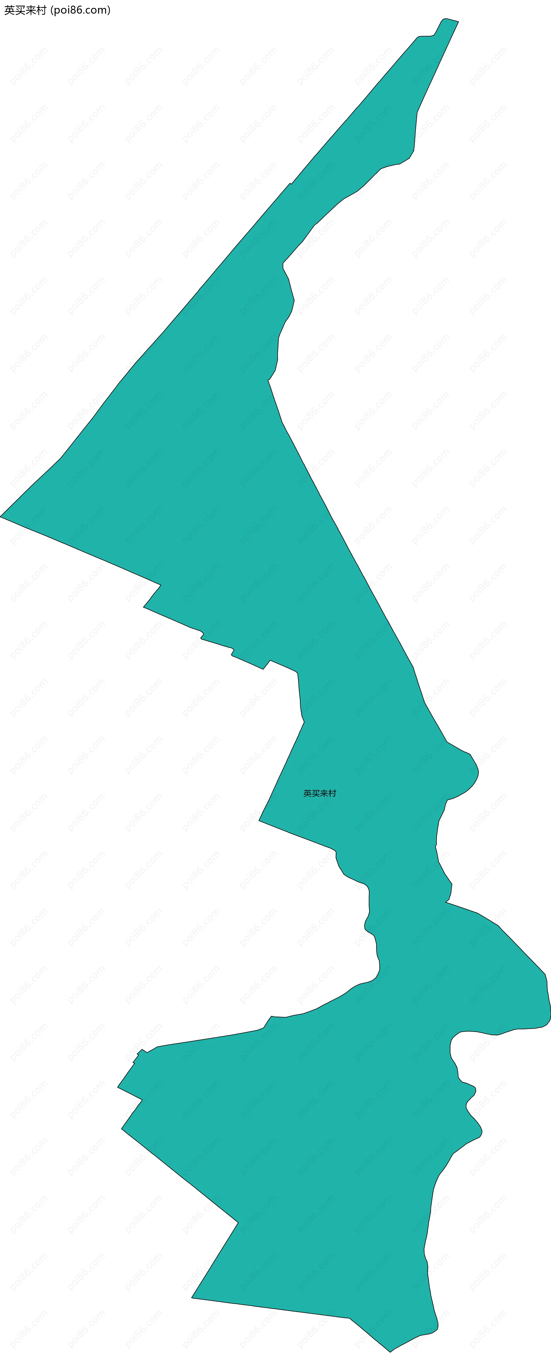 英买来村边界地图