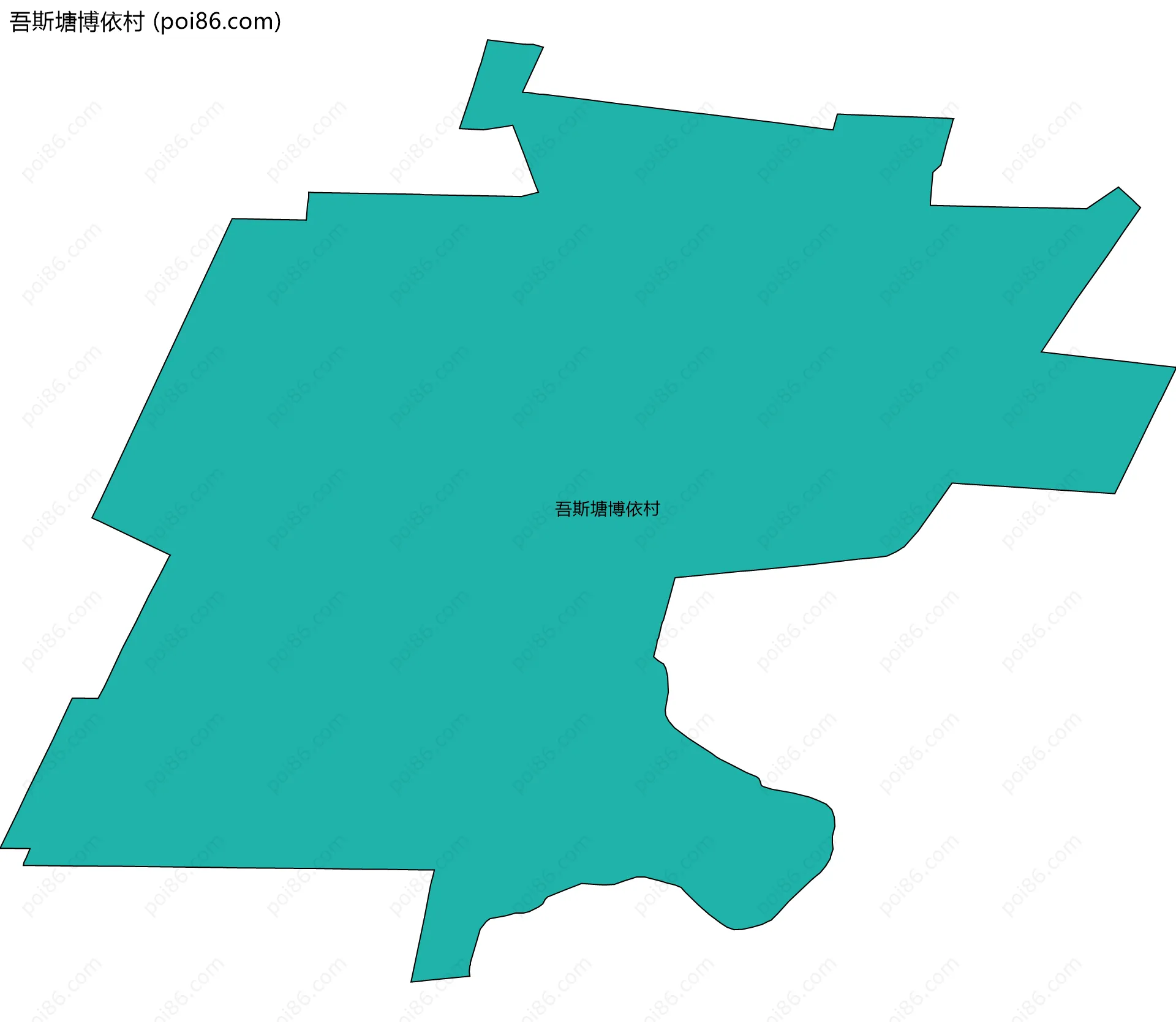 吾斯塘博依村边界地图