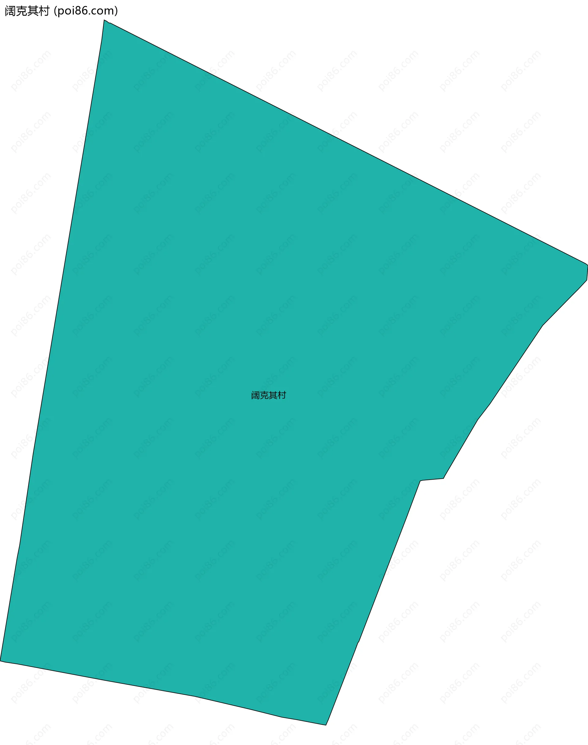 阔克其村边界地图