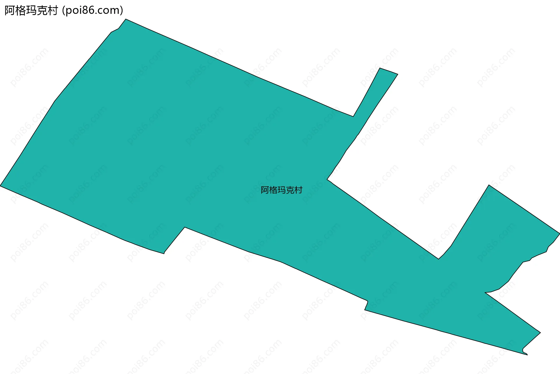 阿格玛克村边界地图
