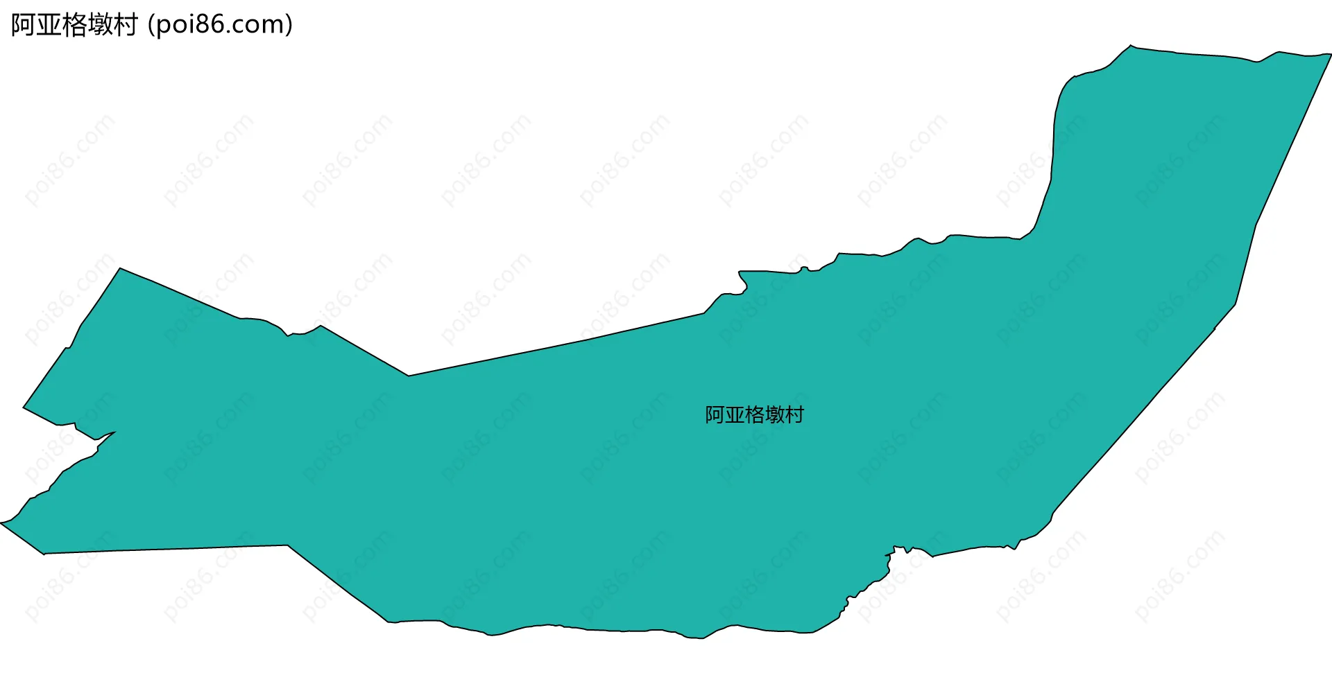 阿亚格墩村边界地图