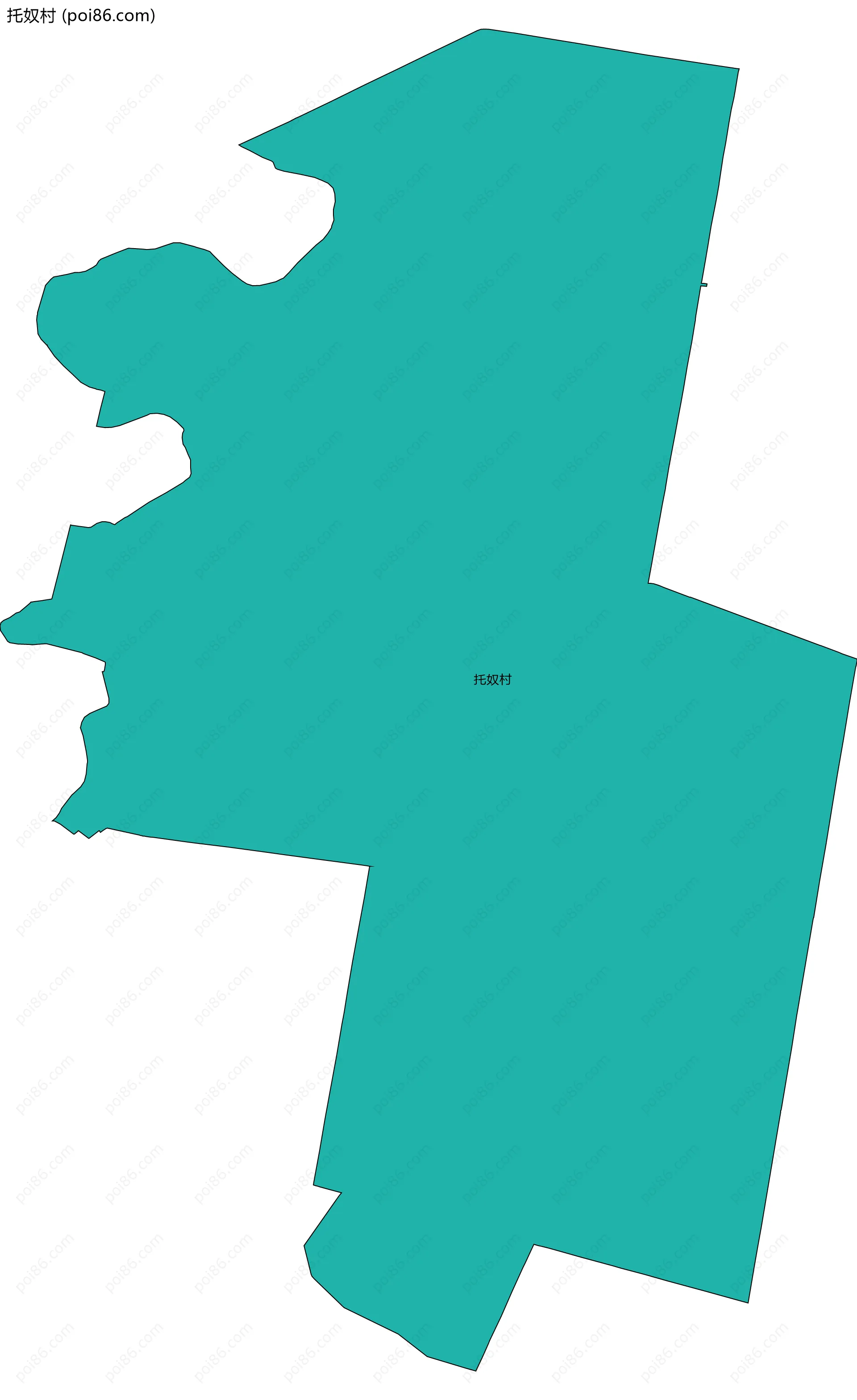 托奴村边界地图