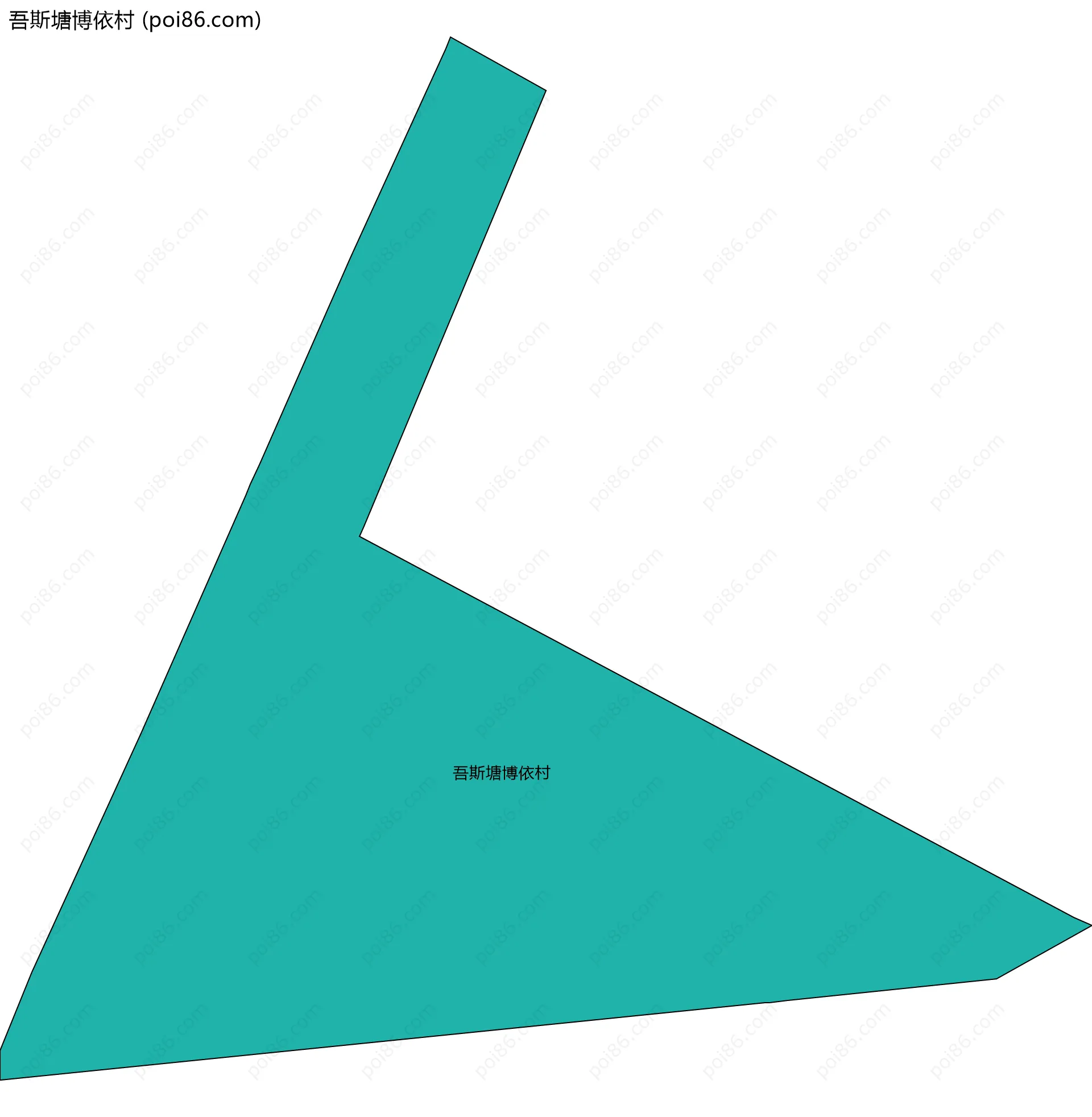 吾斯塘博依村边界地图