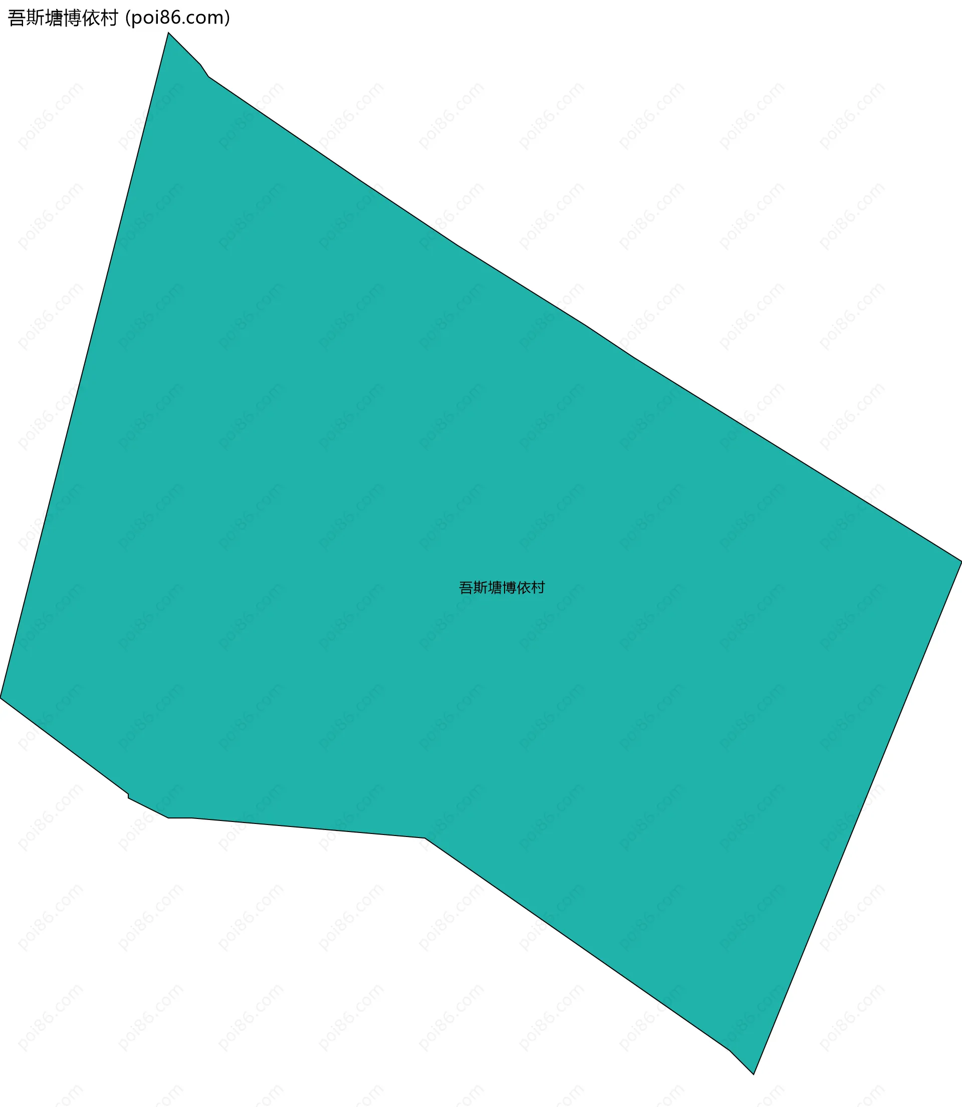 吾斯塘博依村边界地图