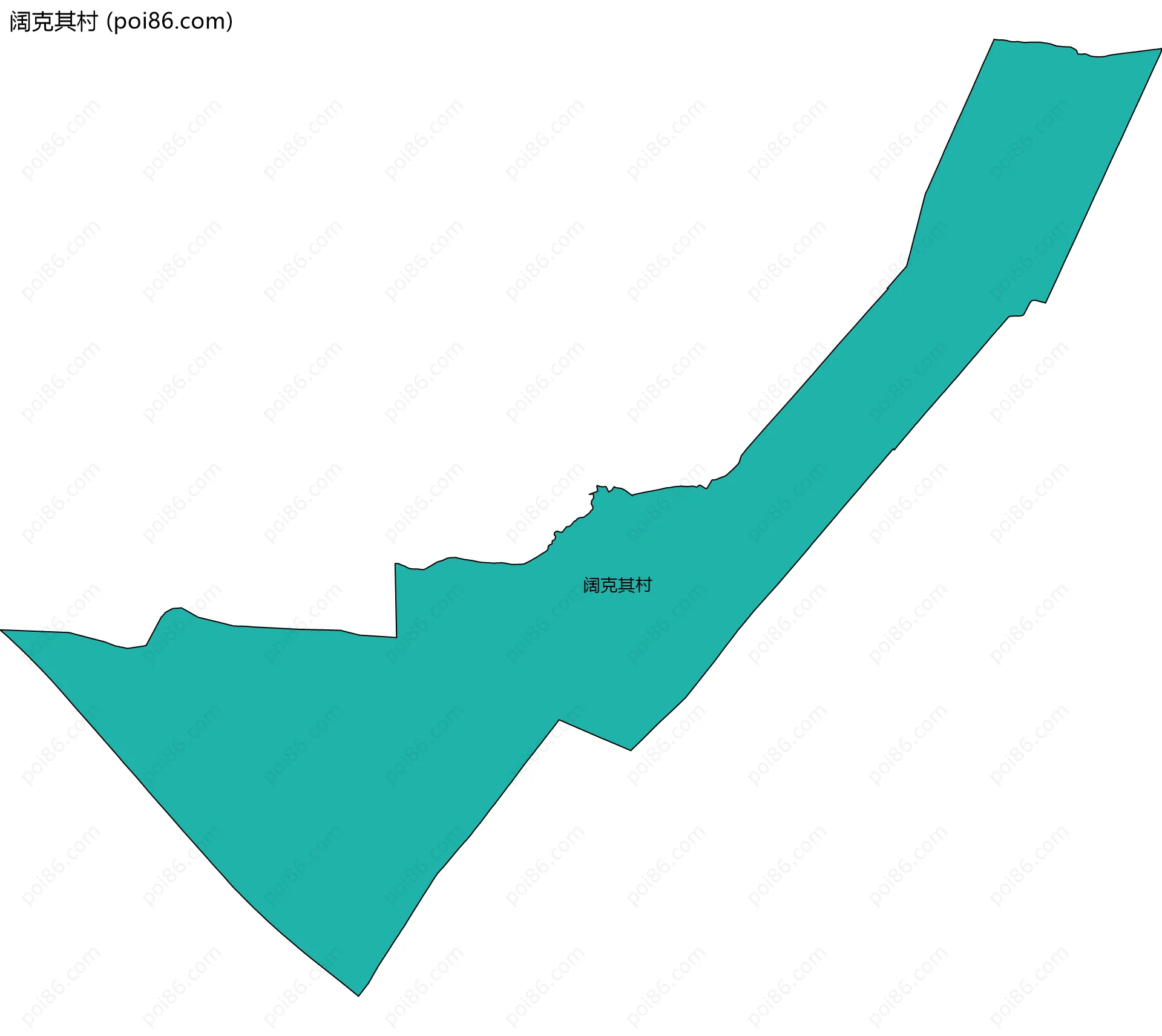阔克其村边界地图