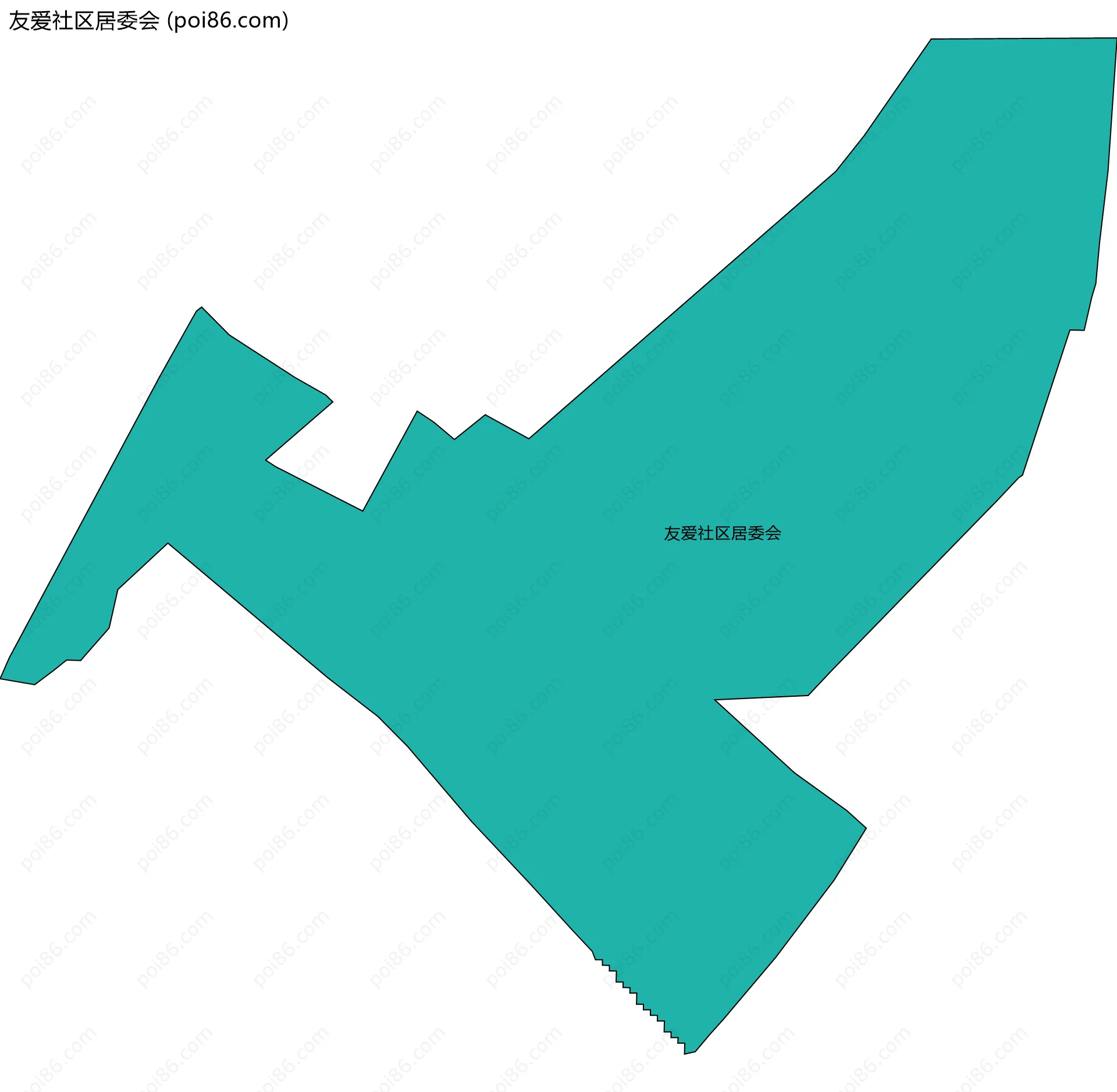 友爱社区居委会边界地图