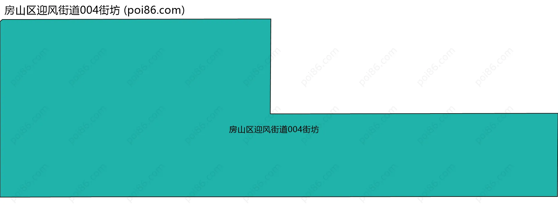 房山区迎风街道004街坊边界地图