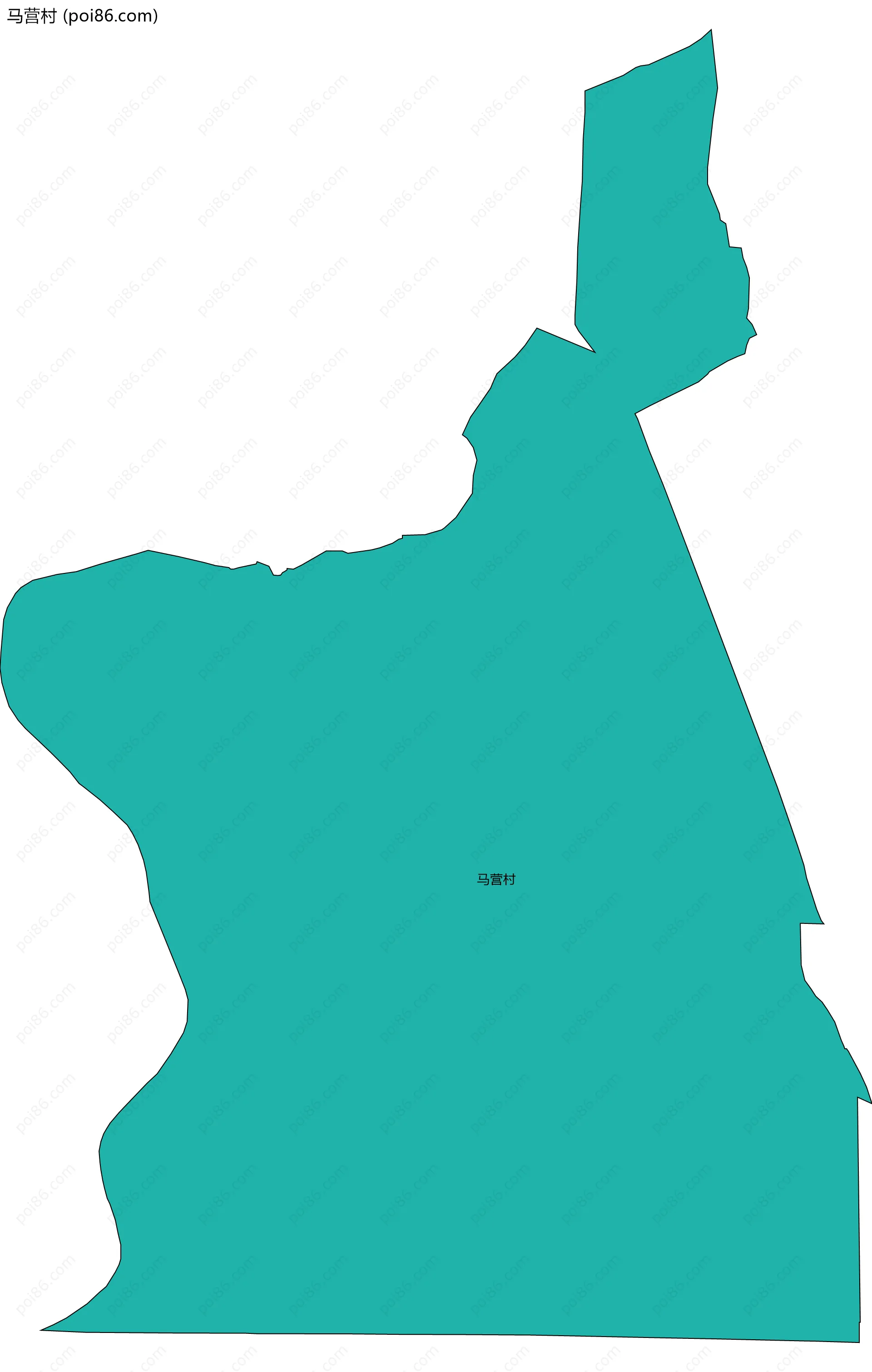 马营村边界地图