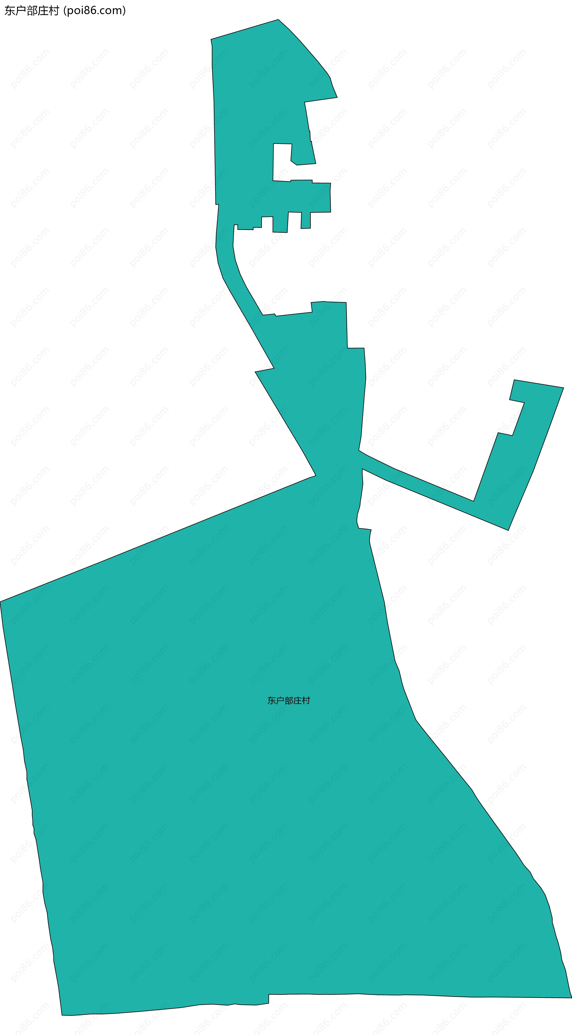 东户部庄村边界地图