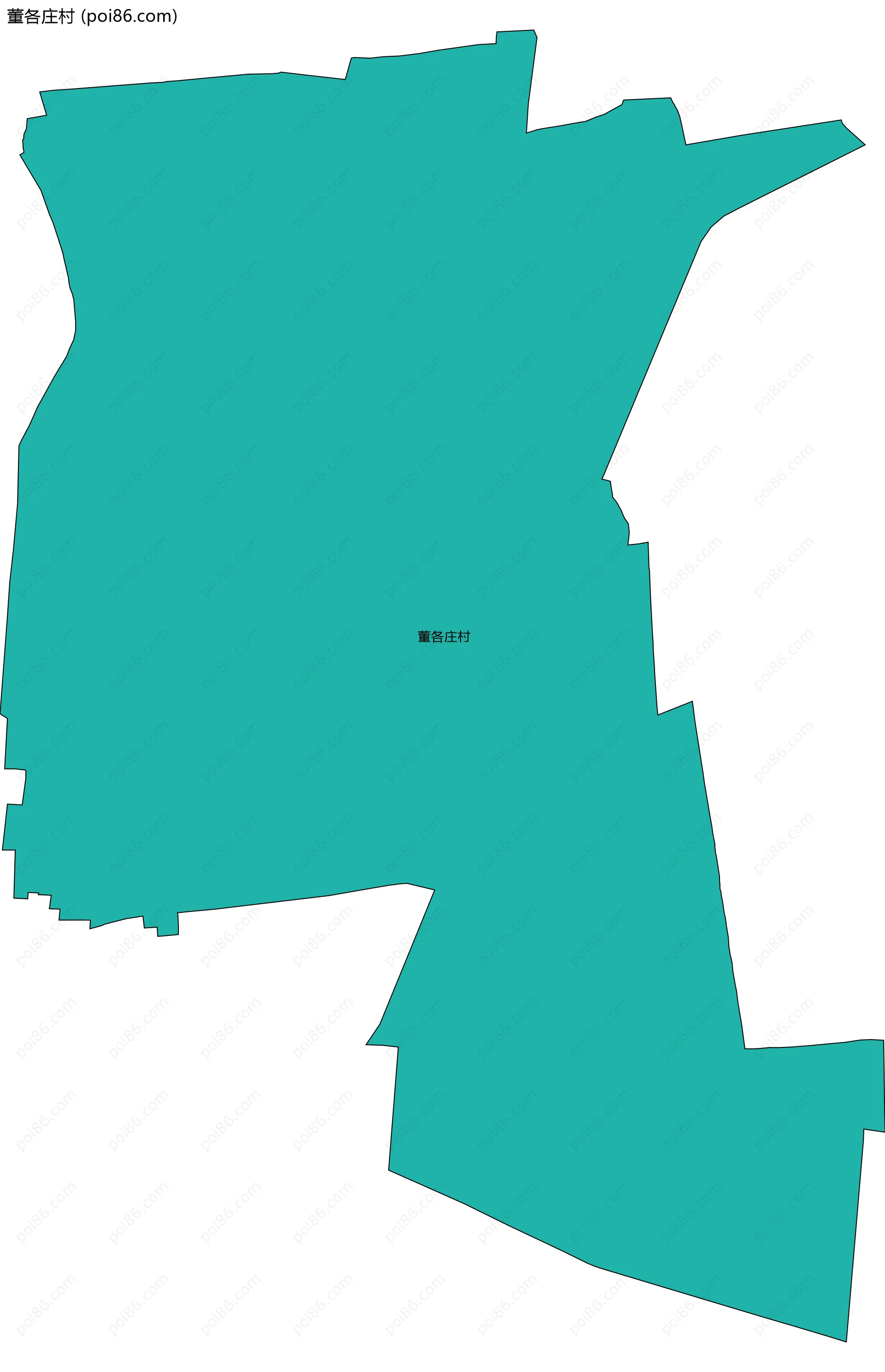 董各庄村边界地图