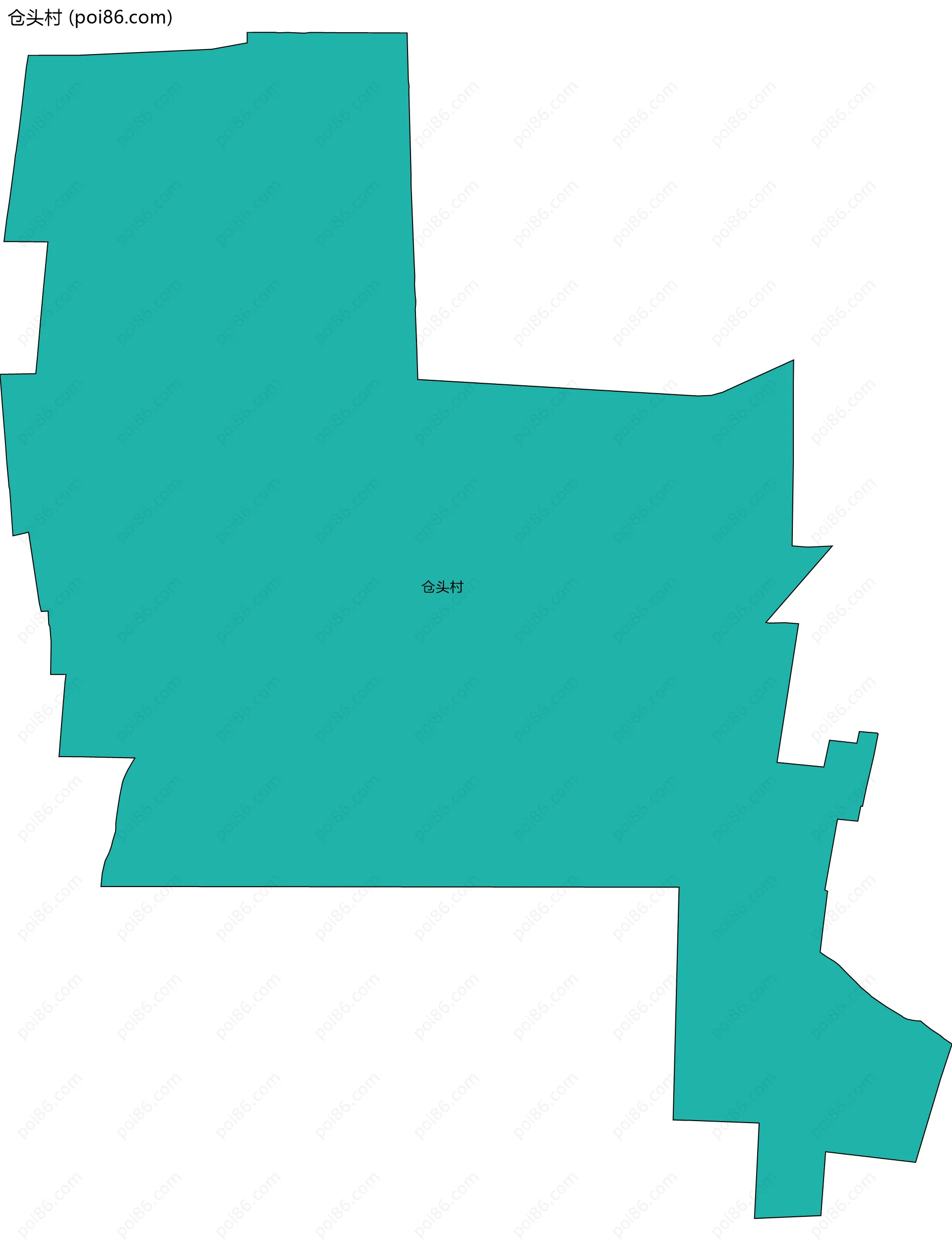 仓头村边界地图