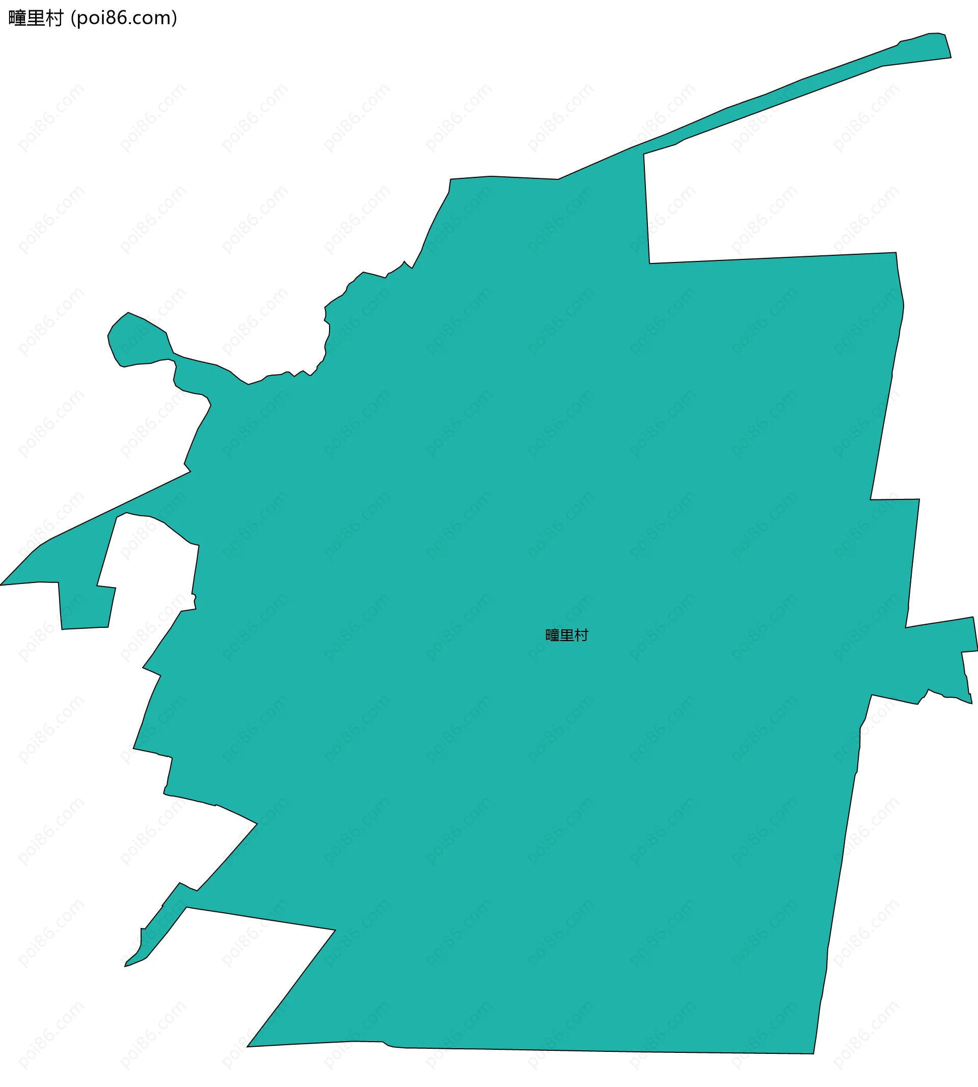 疃里村边界地图