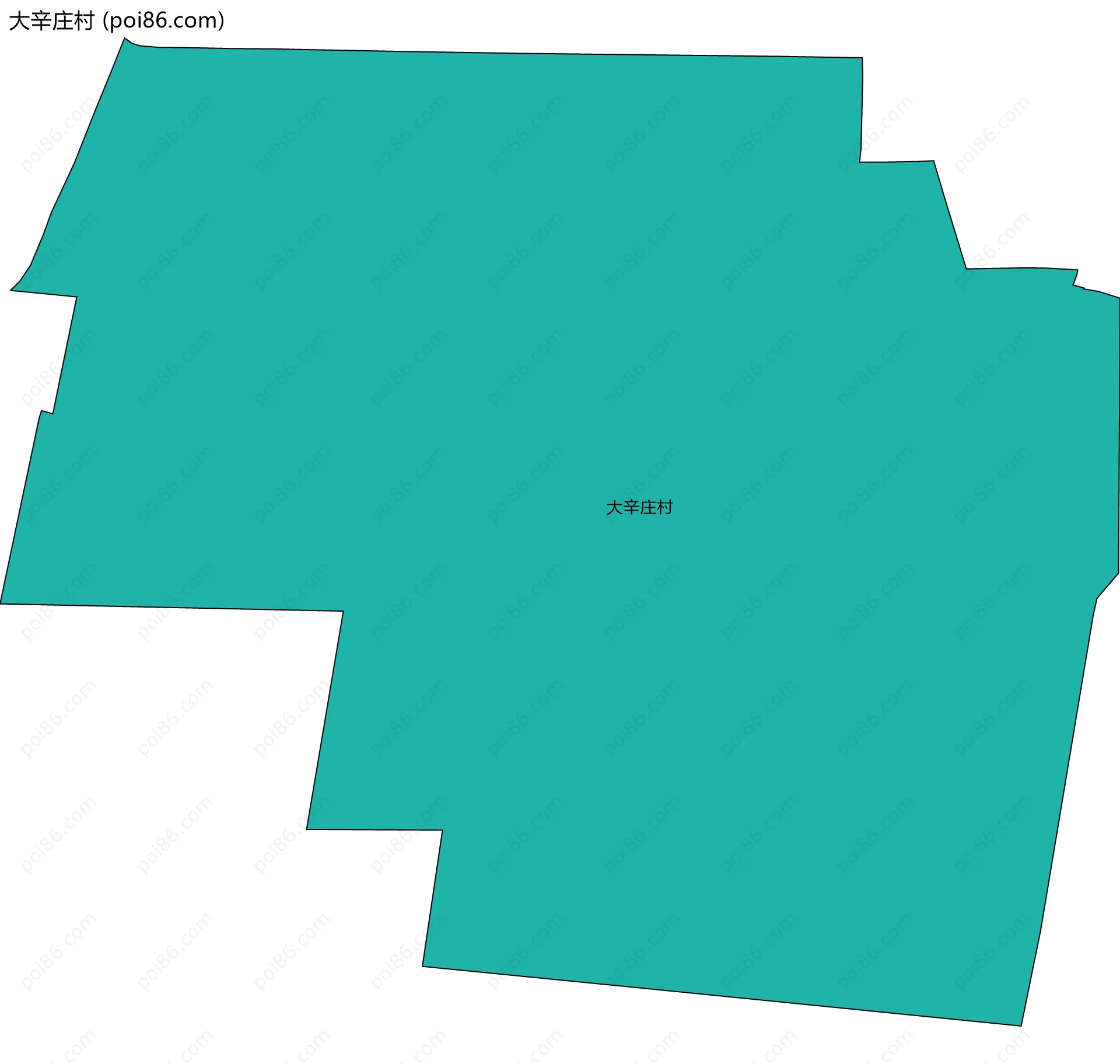 大辛庄村边界地图
