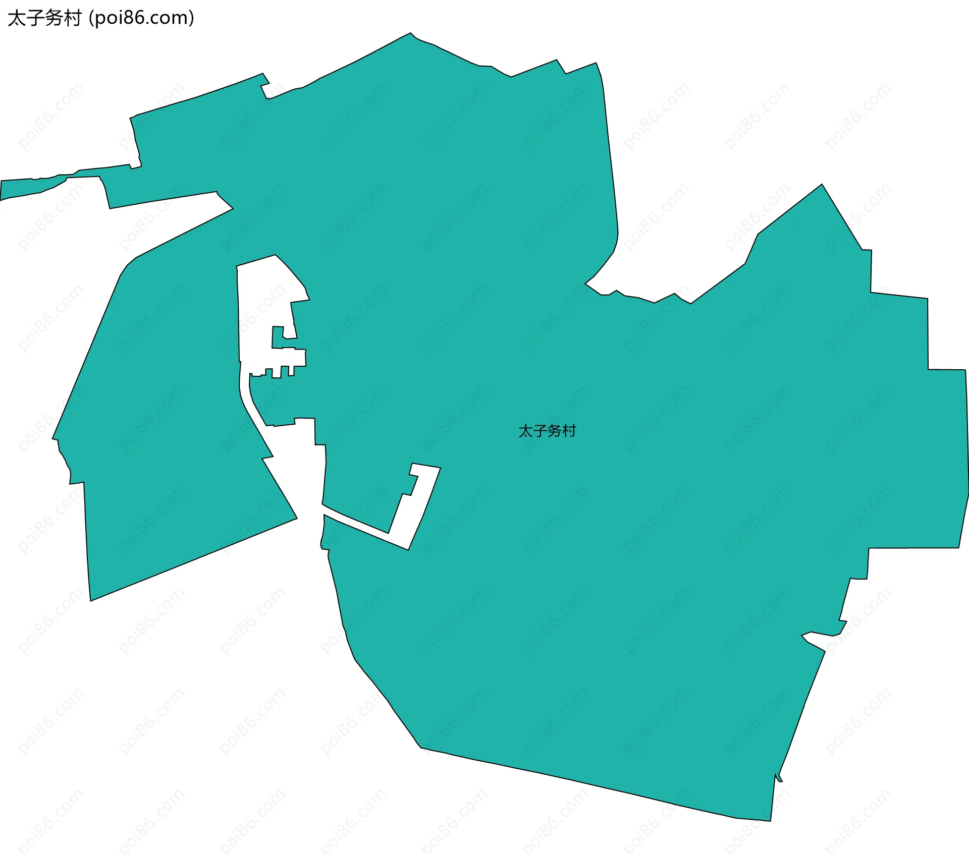 太子务村边界地图