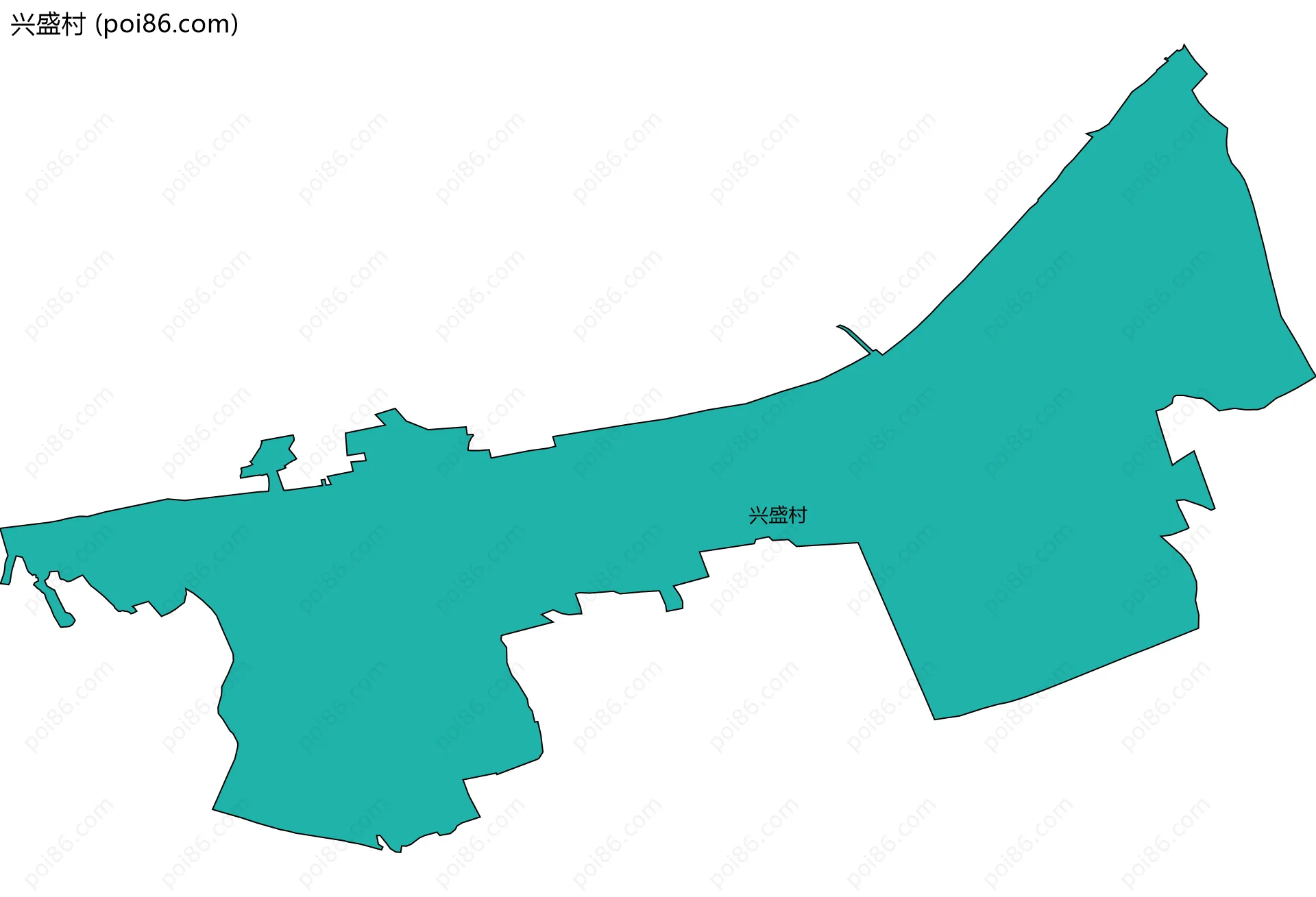 兴盛村边界地图