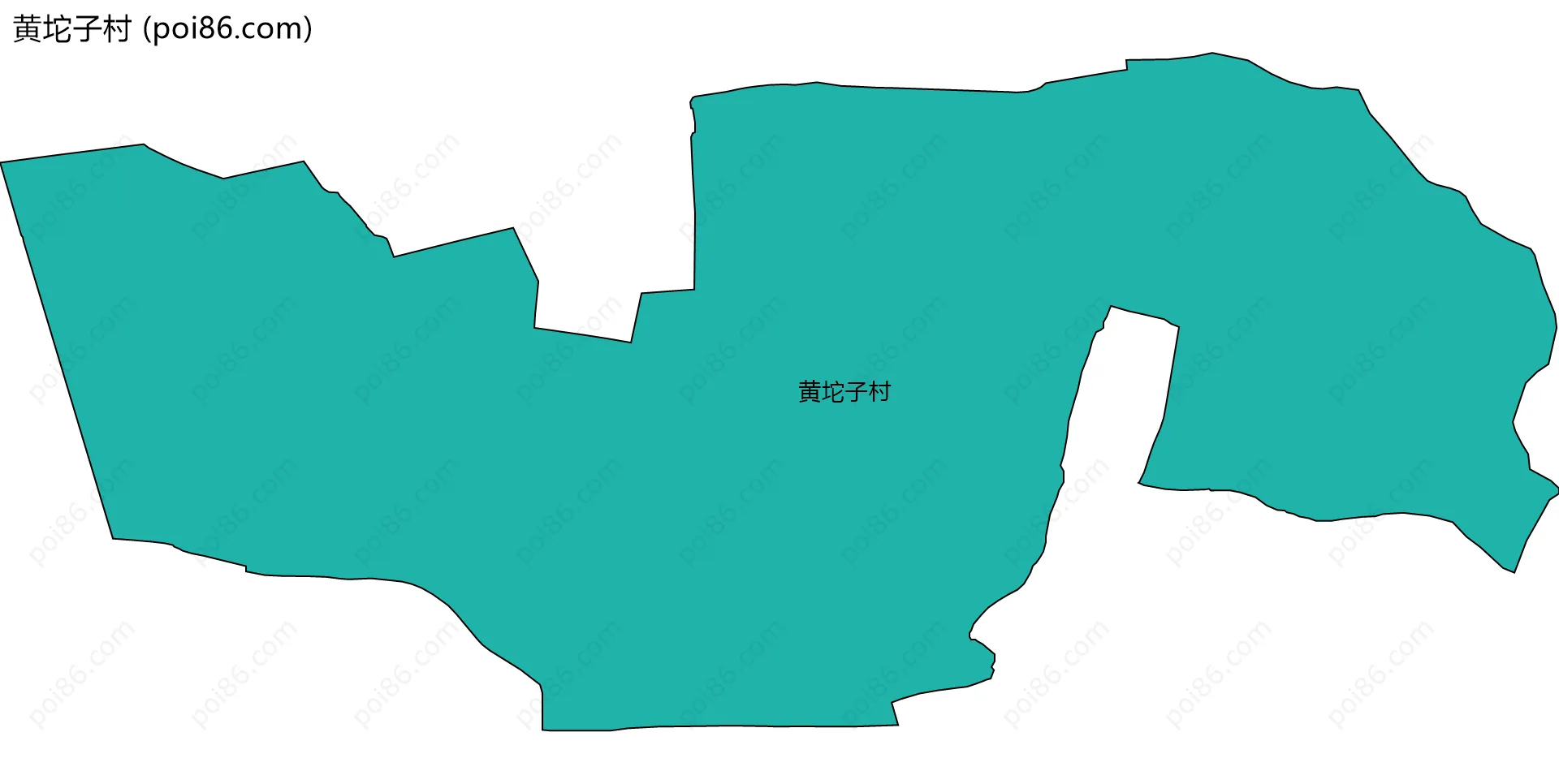 黄坨子村边界地图