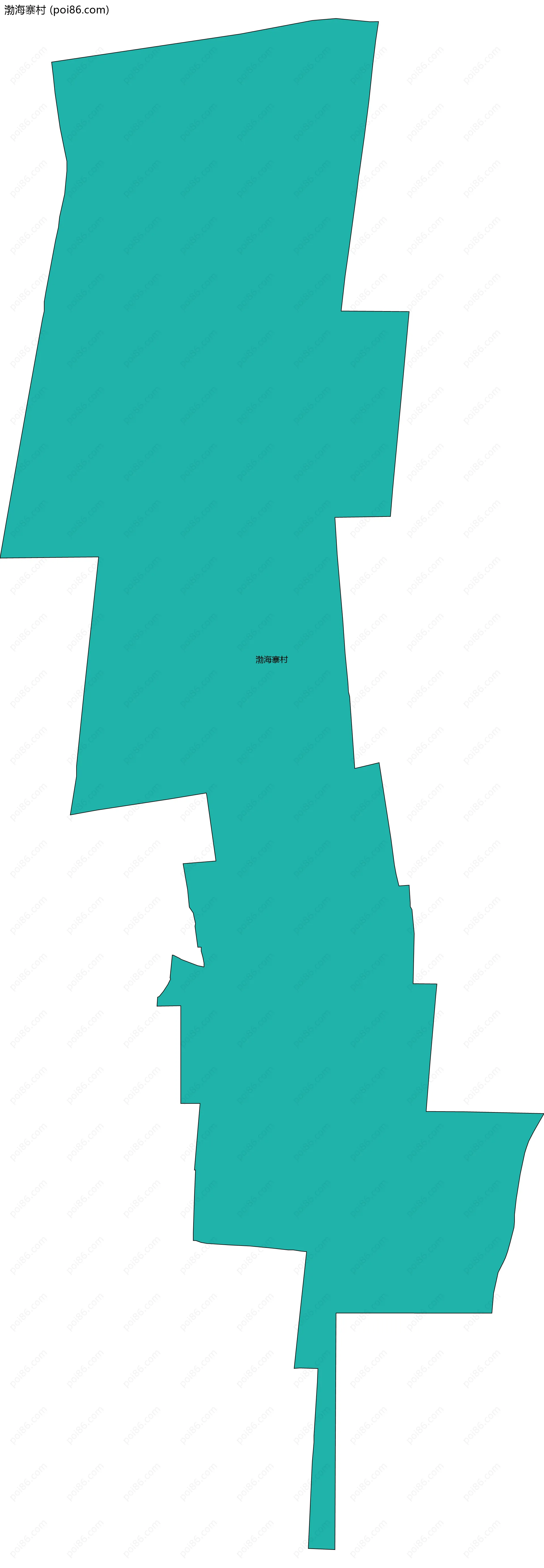 渤海寨村边界地图