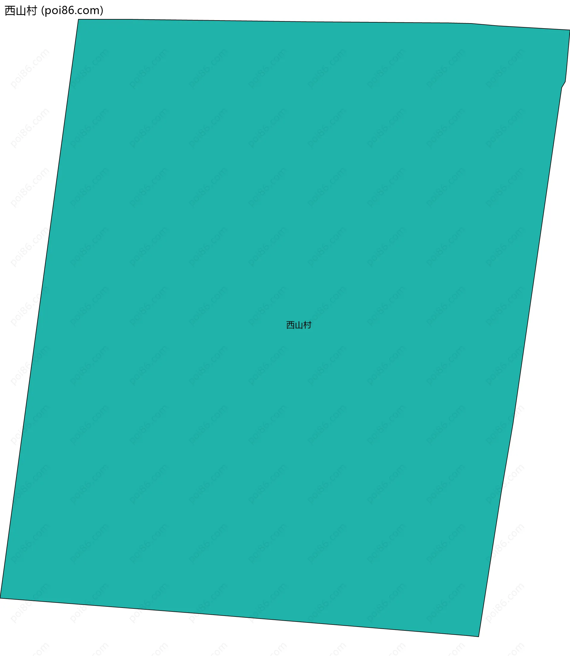 西山村边界地图