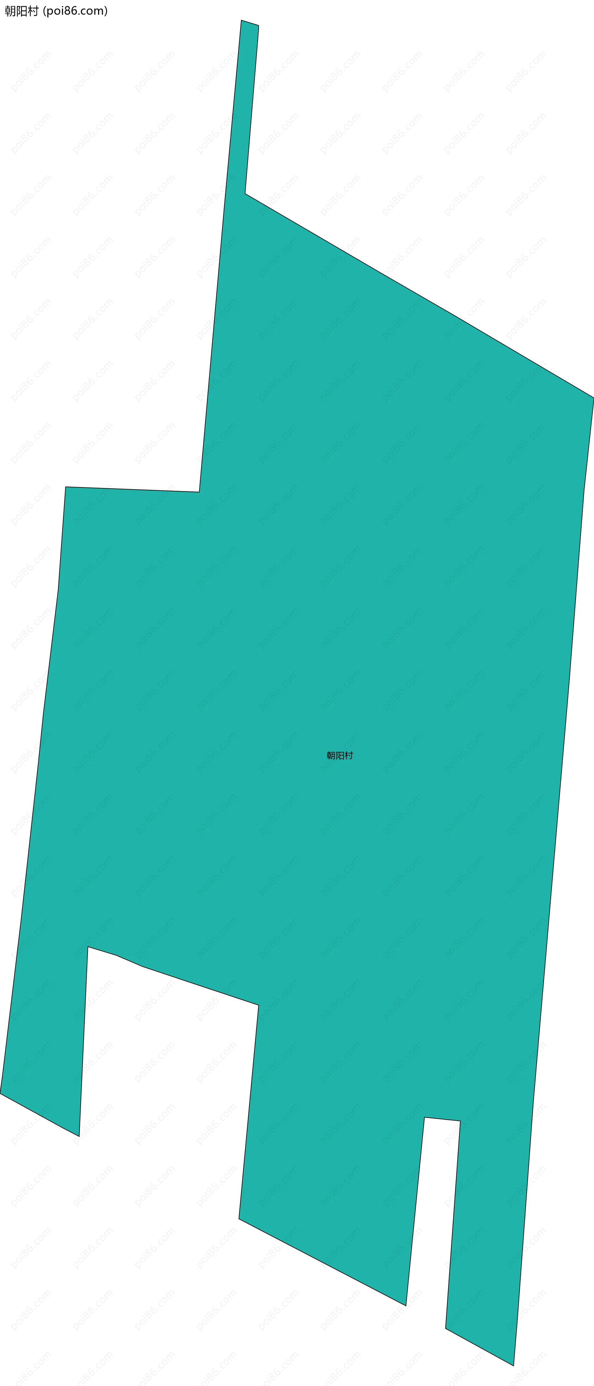 朝阳村边界地图