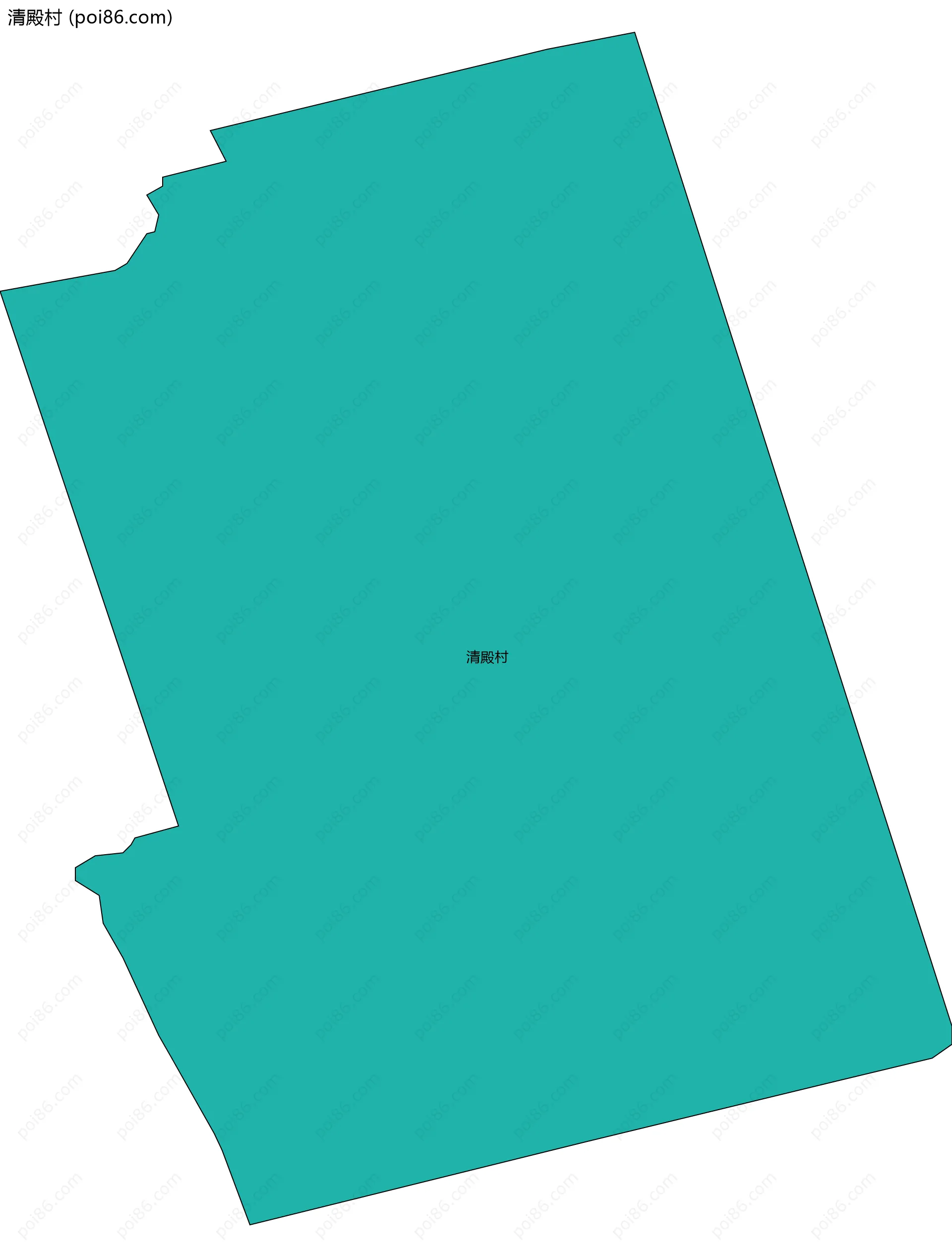 清殿村边界地图