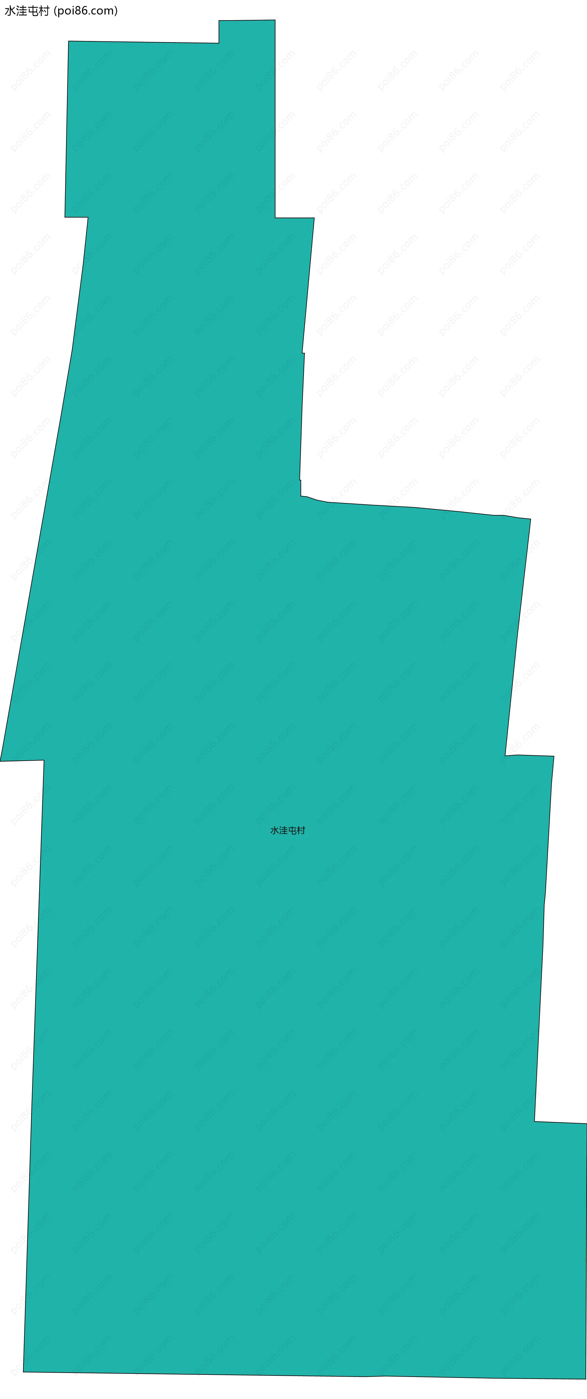 水洼屯村边界地图