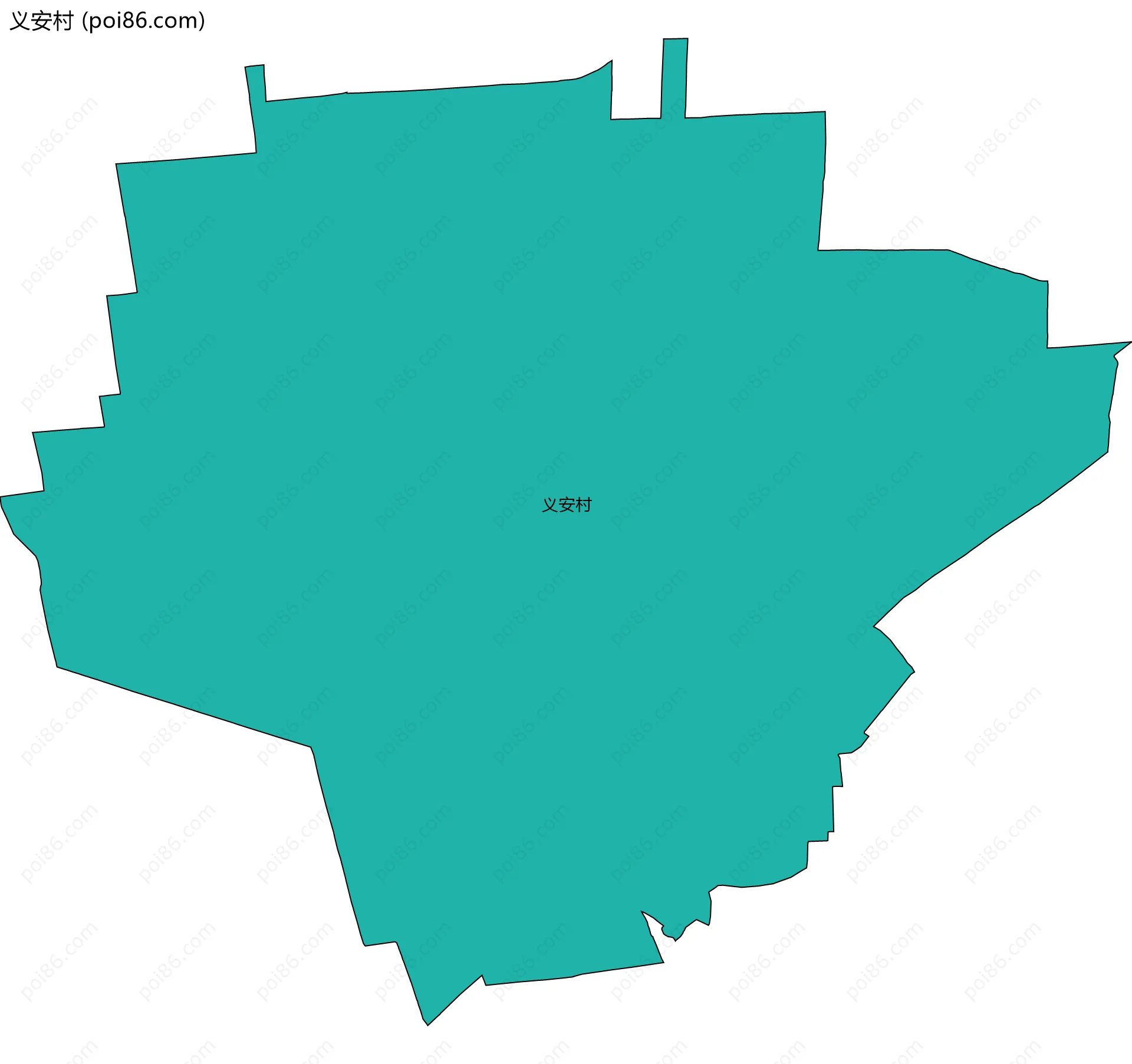 义安村边界地图