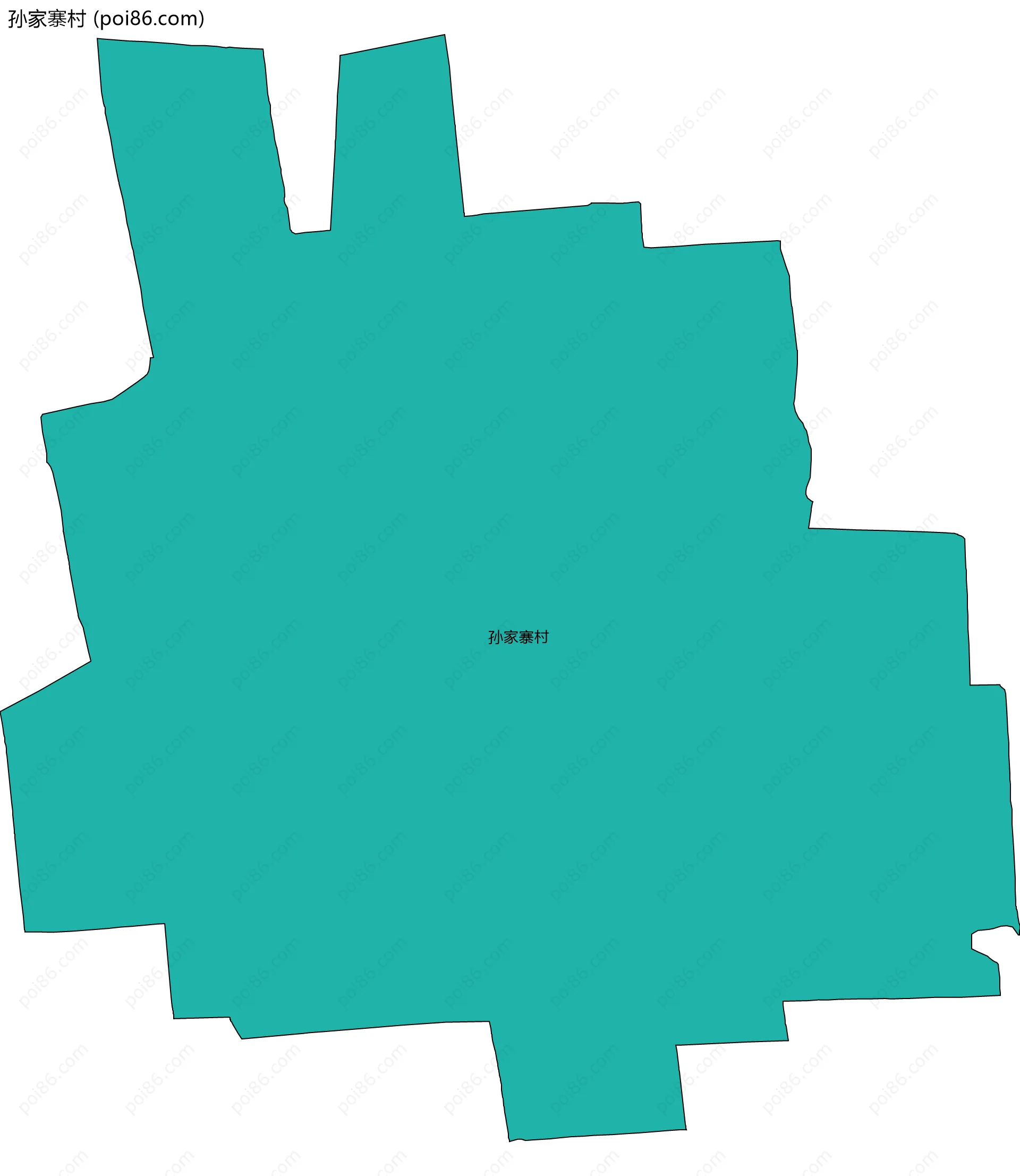 孙家寨村边界地图