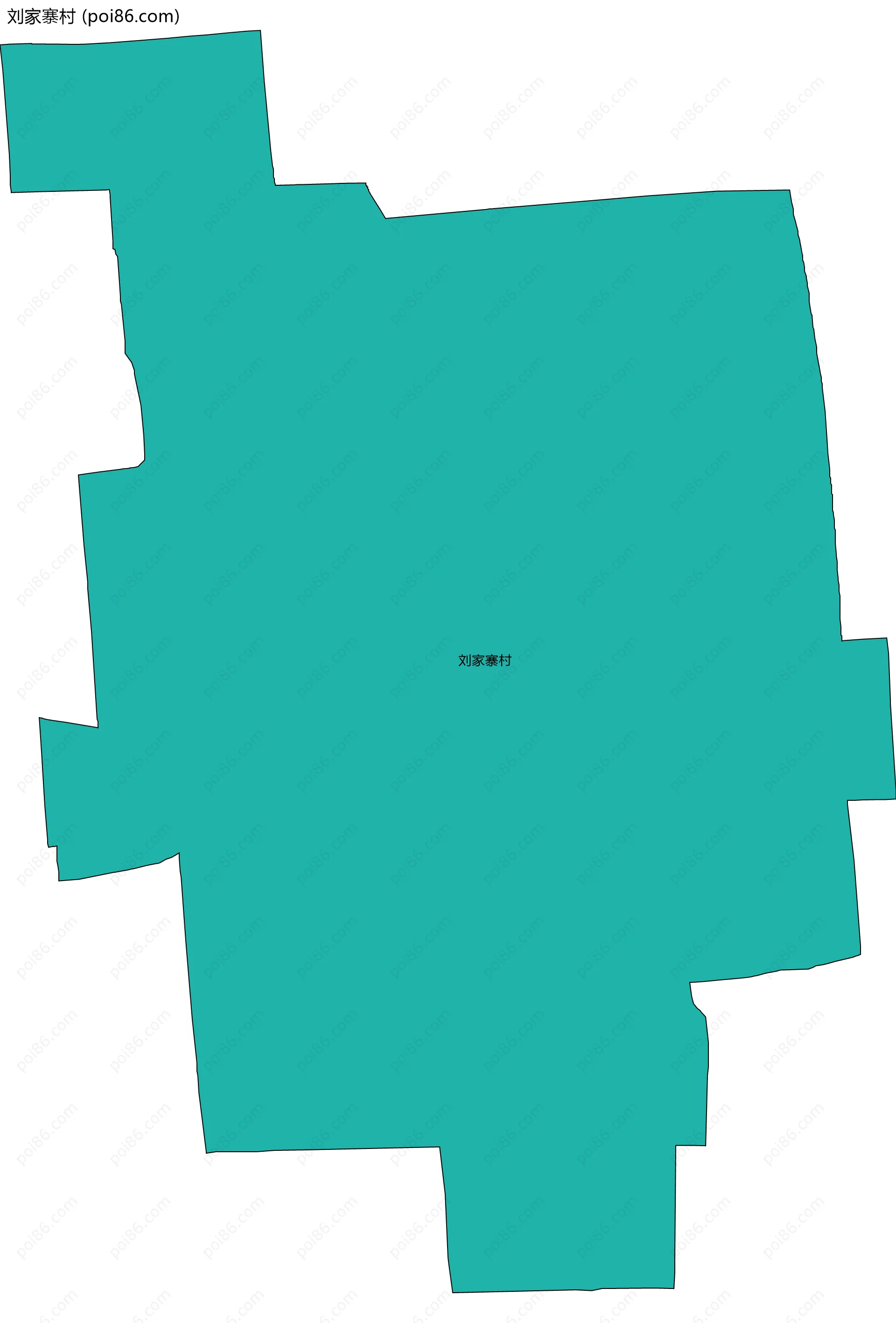 刘家寨村边界地图