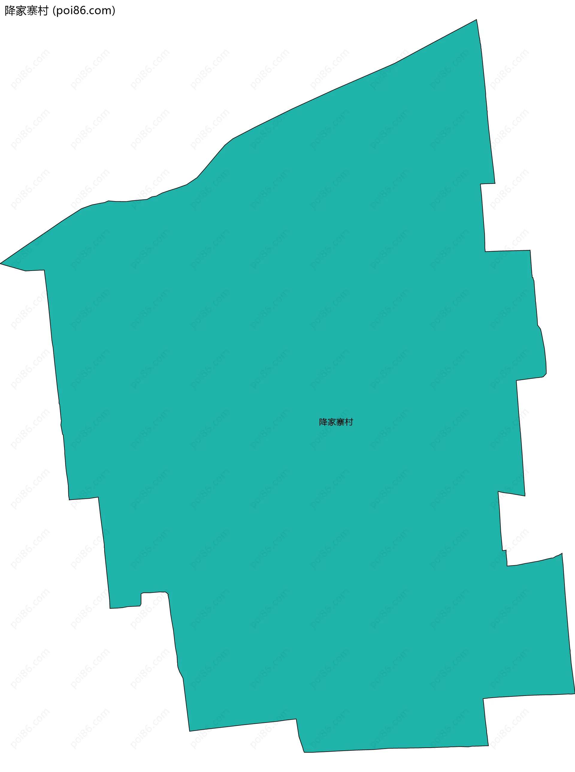 降家寨村边界地图