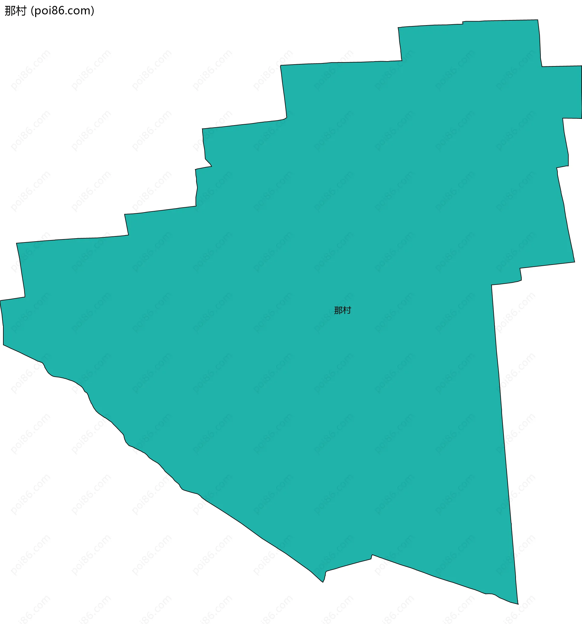 那村边界地图