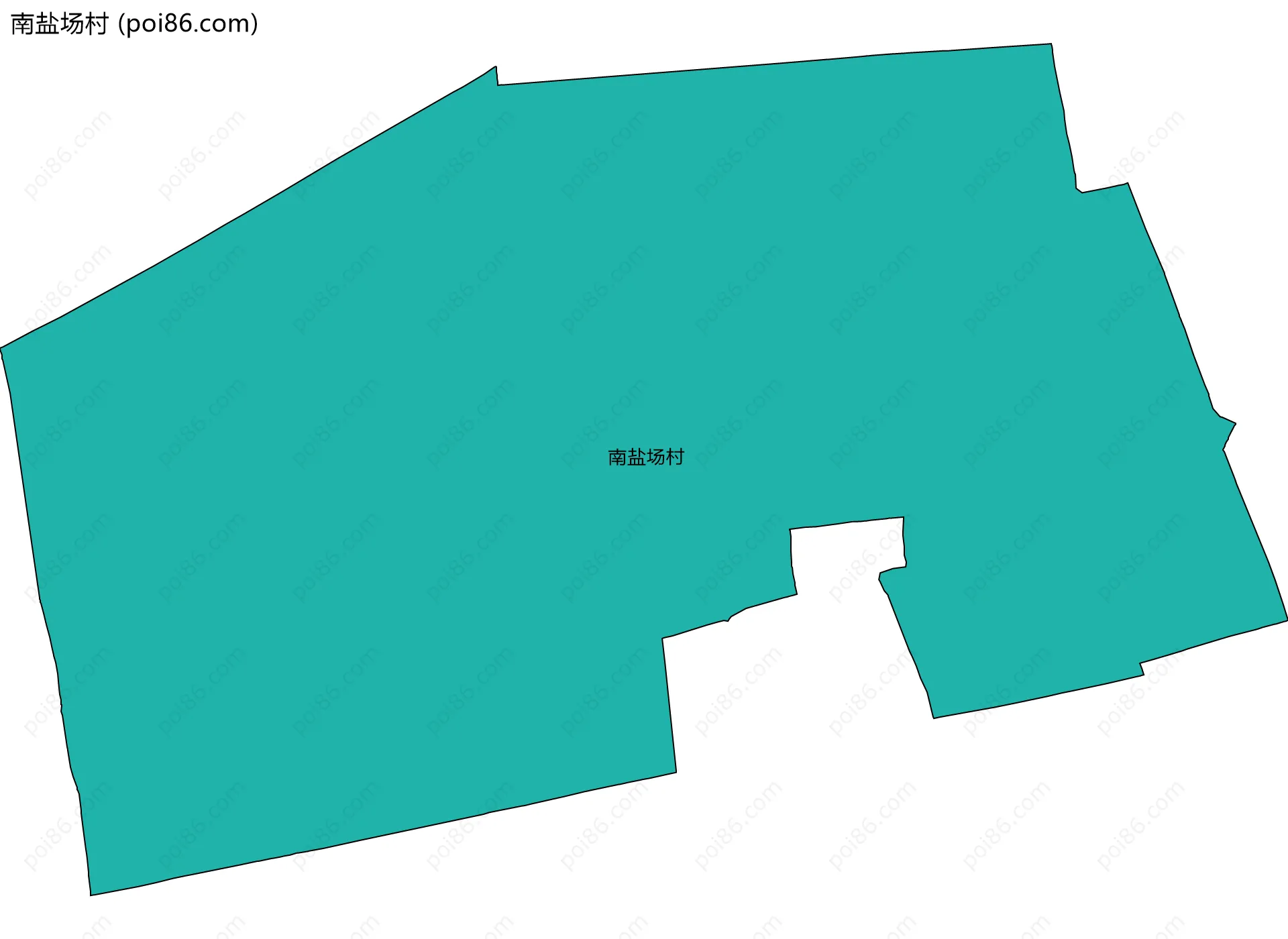 南盐场村边界地图